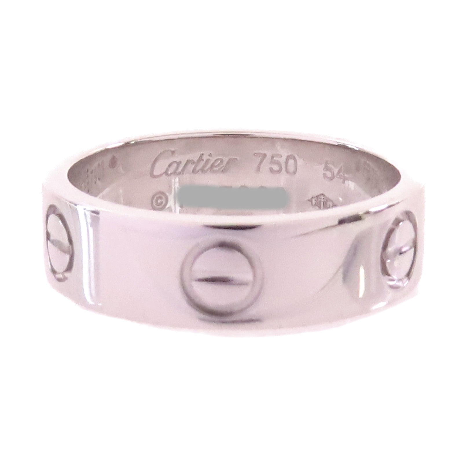 CARTIER 18K白金Love Ring戒指#54/US#6.75