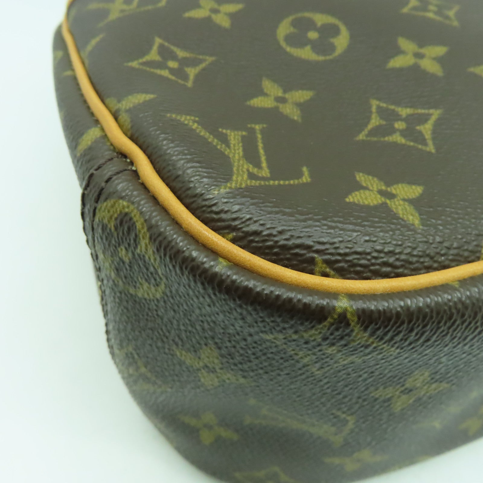LOUIS VUITTON Monogram Trouville PM金扣手挽袋啡色