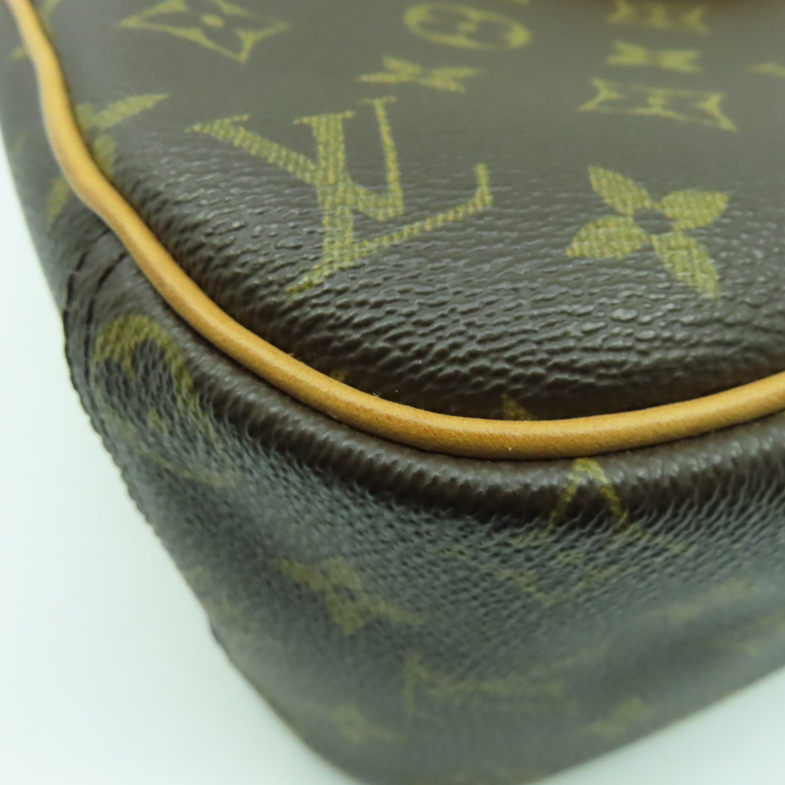 LOUIS VUITTON Monogram Trouville PM金扣手挽袋啡色