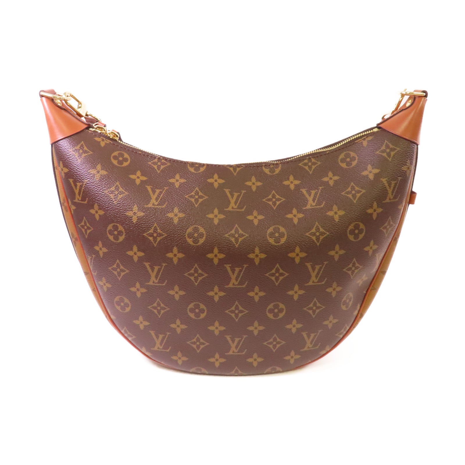 LOUIS VUITTON Monogram Loop Hobo Shoulder Bag金扣肩背袋啡色
