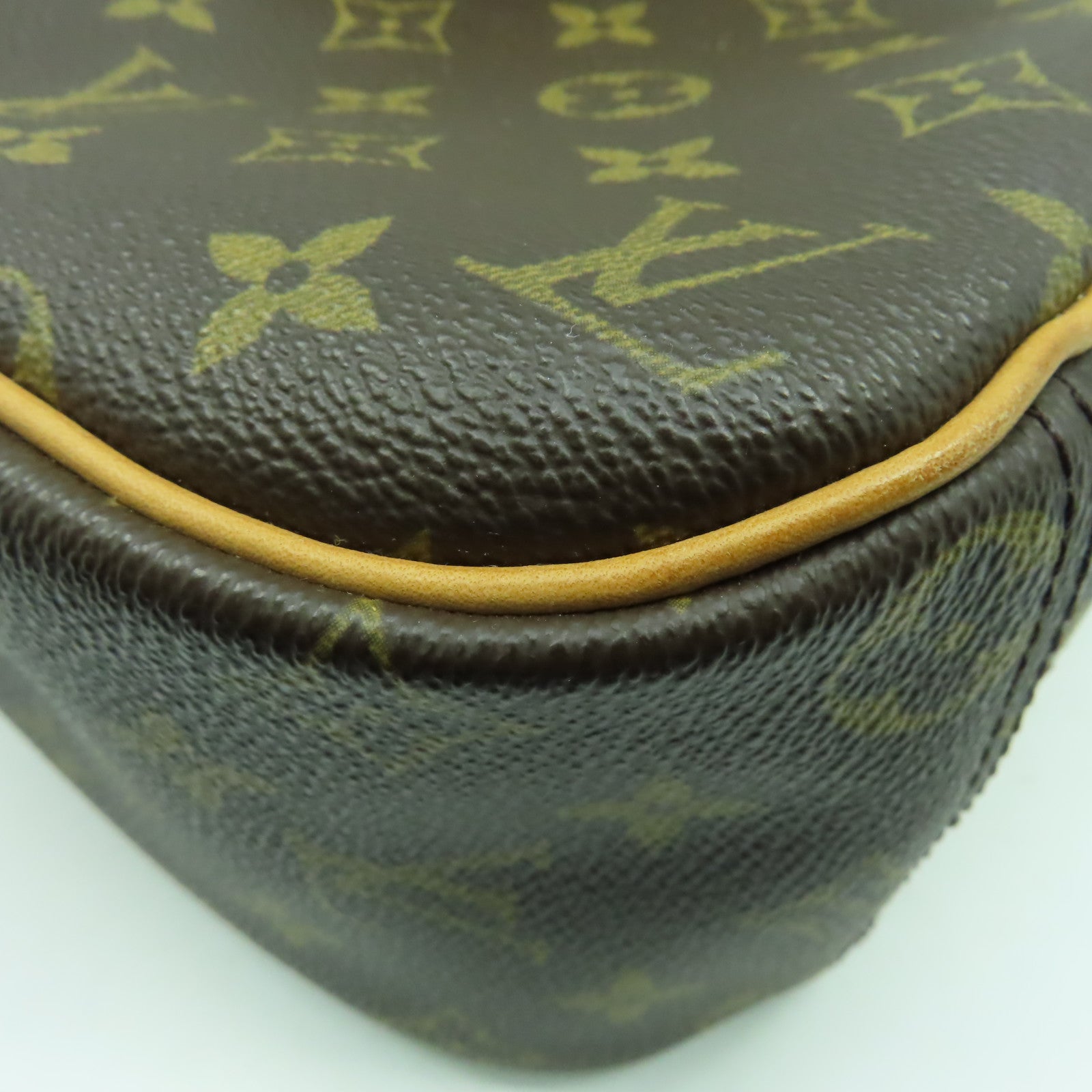 LOUIS VUITTON Monogram Trouville PM金扣手挽袋啡色