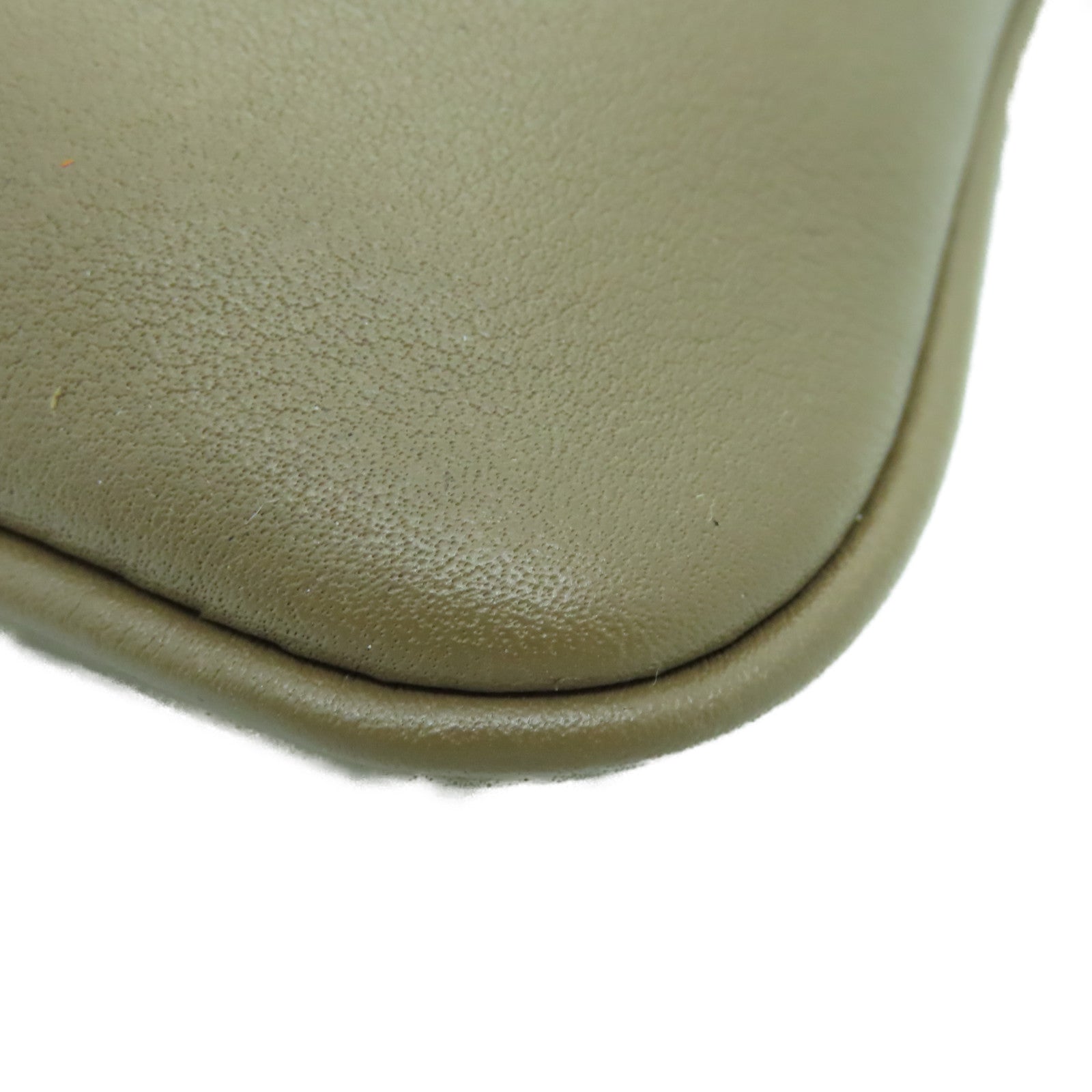 HERMES Swift皮革Aline银扣肩背袋Etoupe米色