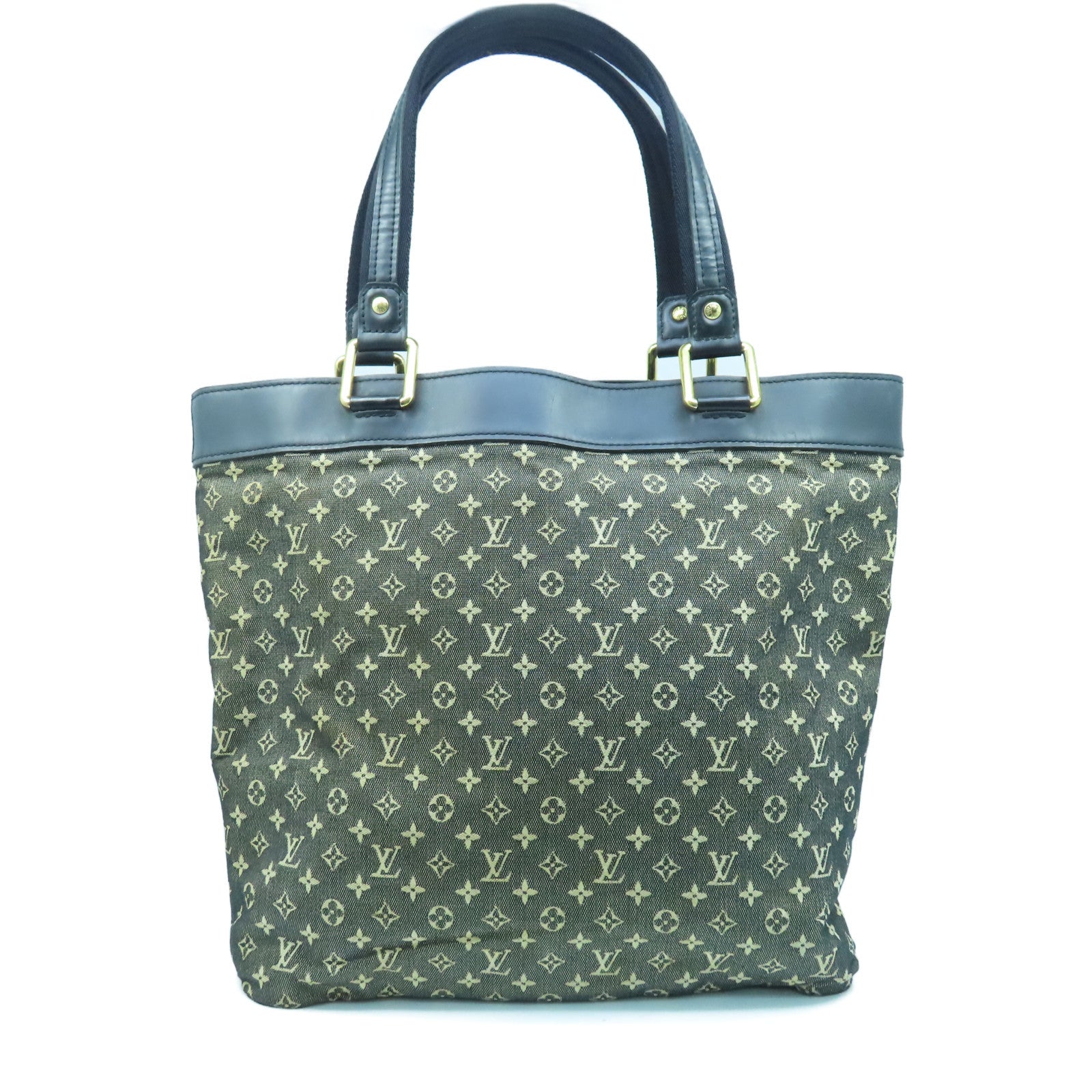 LOUIS VUITTON Monogram Mini Lucille GM金扣手挽袋黑色