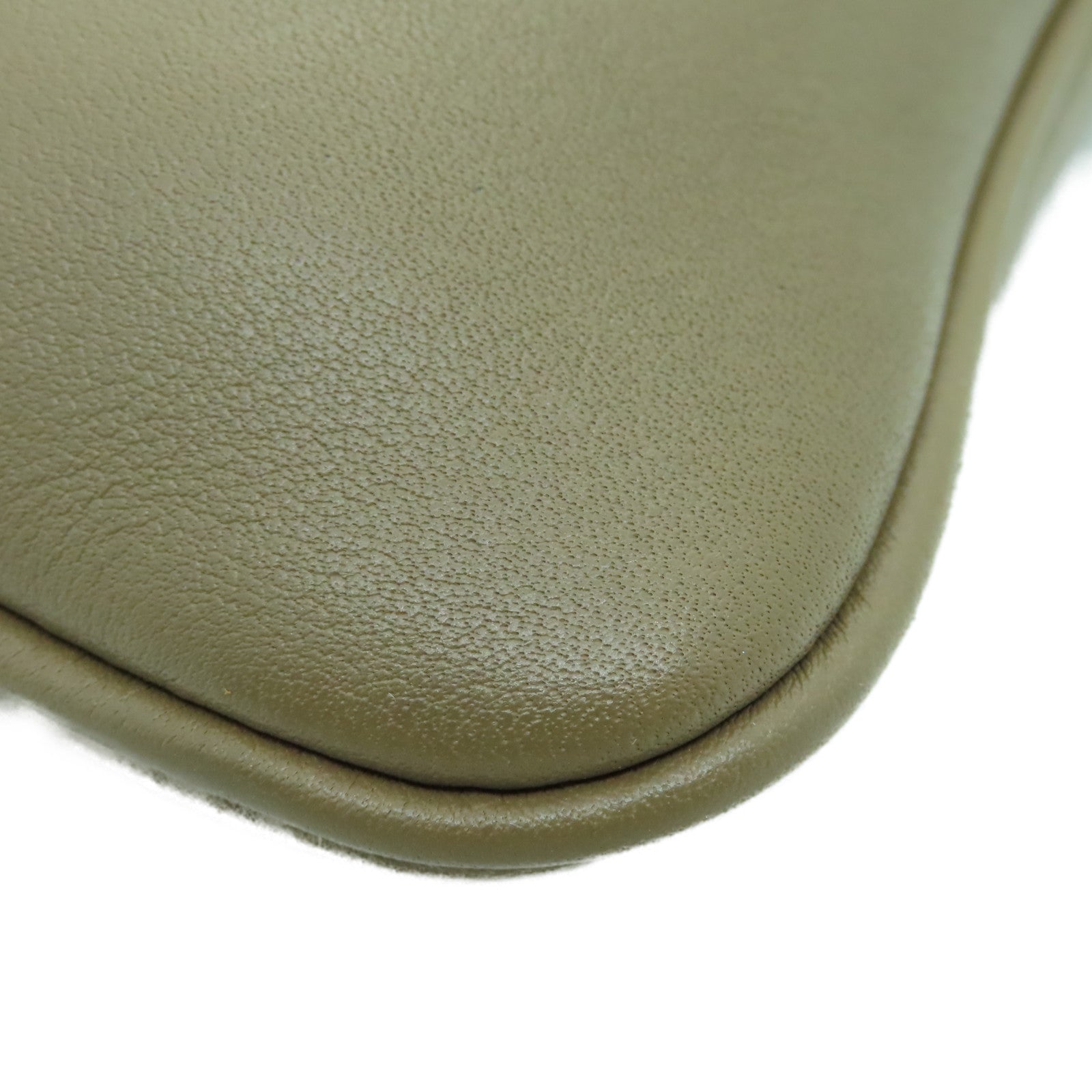HERMES Swift皮革Aline银扣肩背袋Etoupe米色