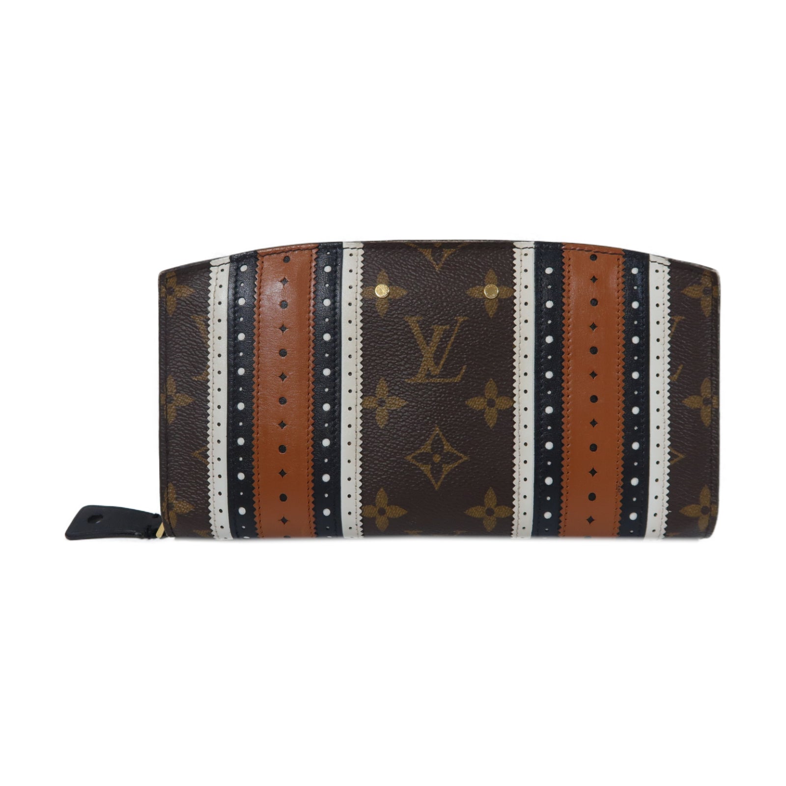 LOUIS VUITTON Monogram Zippy Steamer Long Wallet金扣長錢包啡色