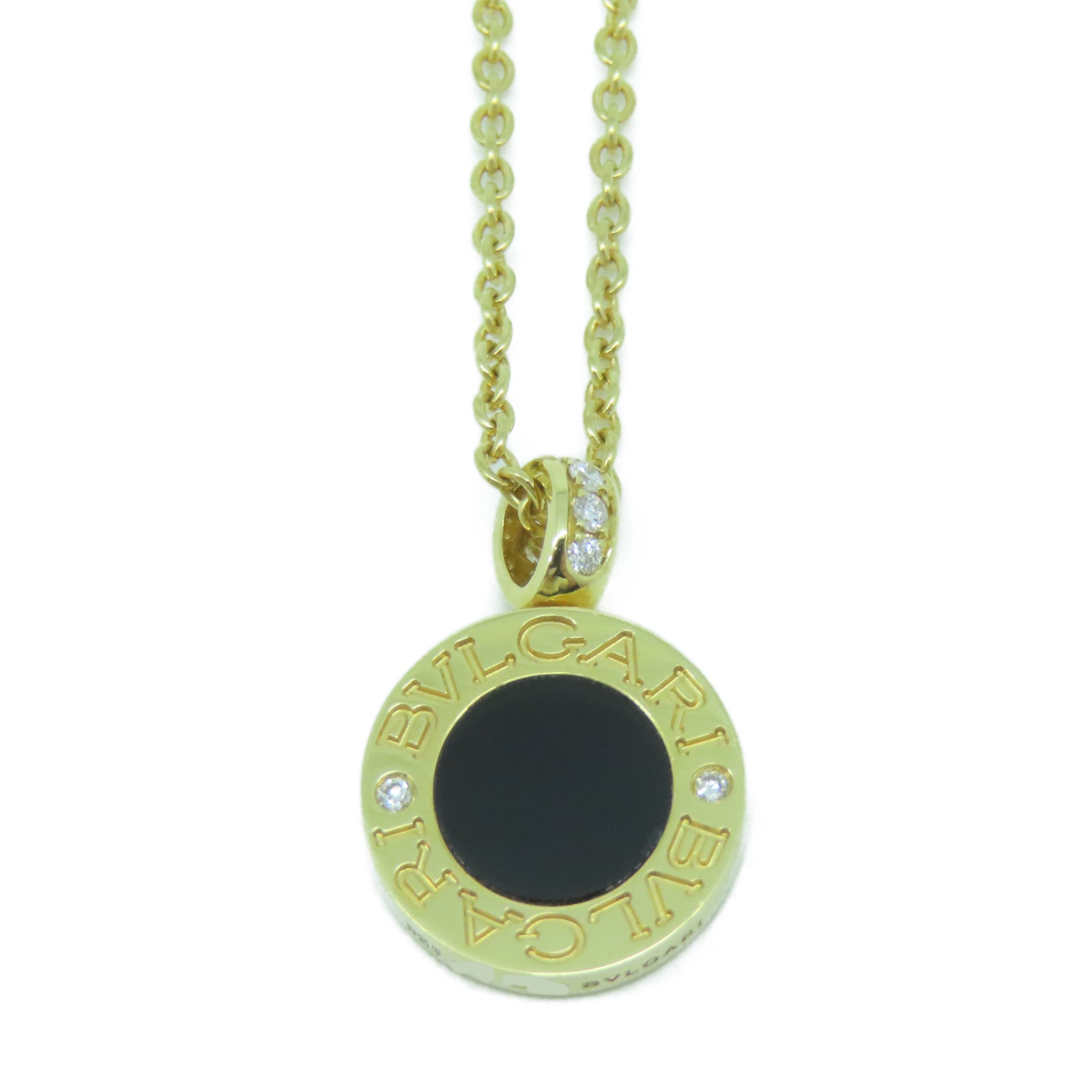 BVLGARI 18K黃金Bvlgari Necklace項鍊黑色/金色