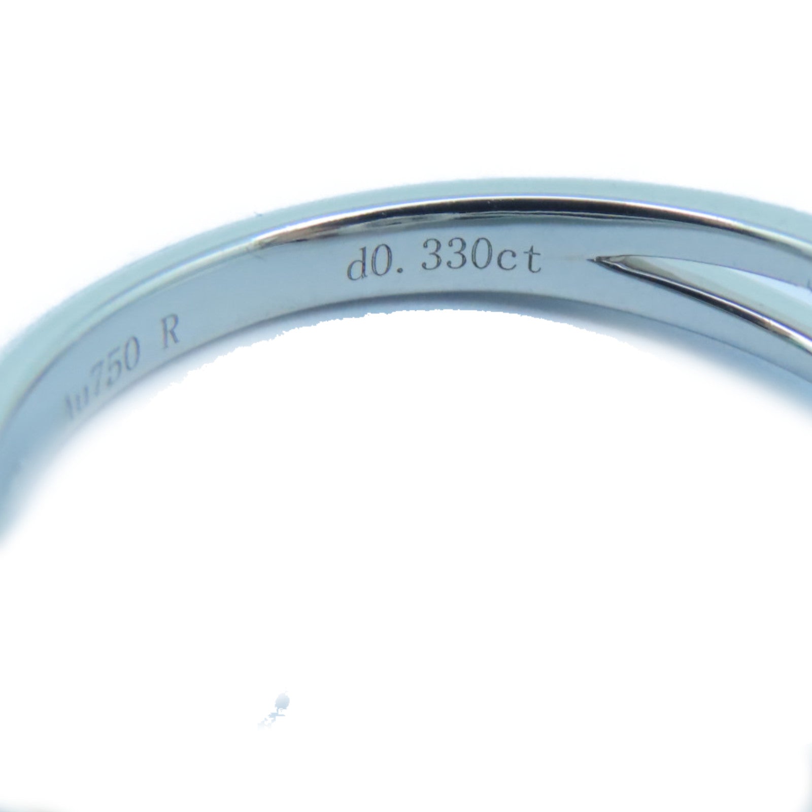 JEWELRY 【激減優惠】18K白金Diamond Ring 0.33ct鑽石戒指US#6