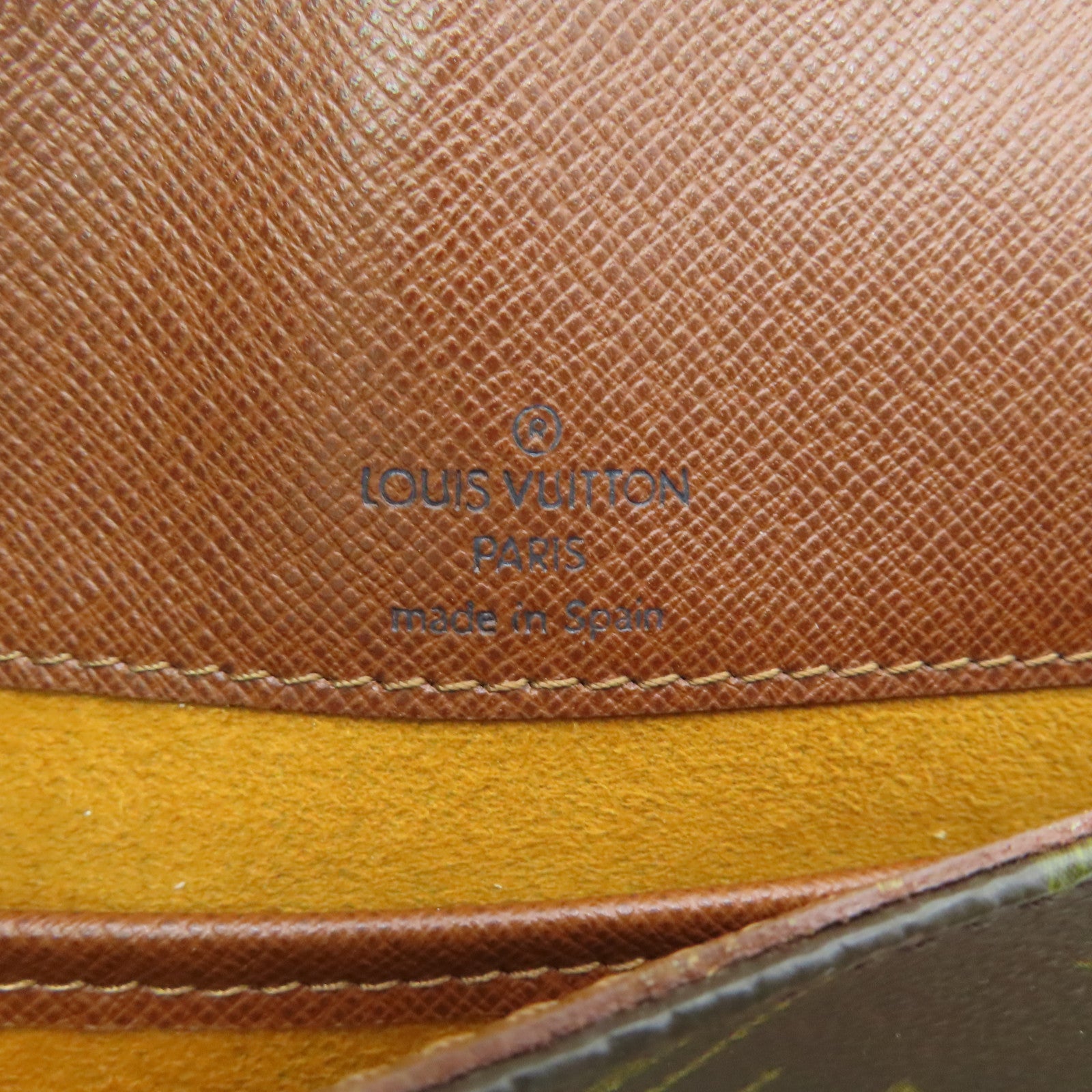 LOUIS VUITTON Monogram Musette Tango Gold Buckle Shoulder Bag Brown