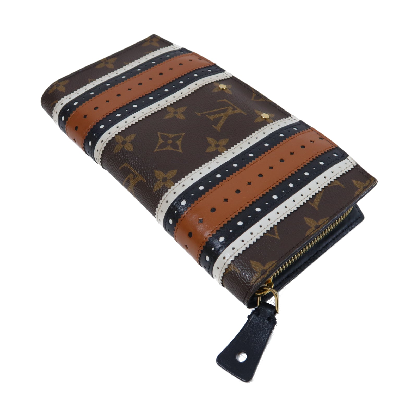 LOUIS VUITTON Monogram Zippy Steamer Long Wallet金扣長錢包啡色
