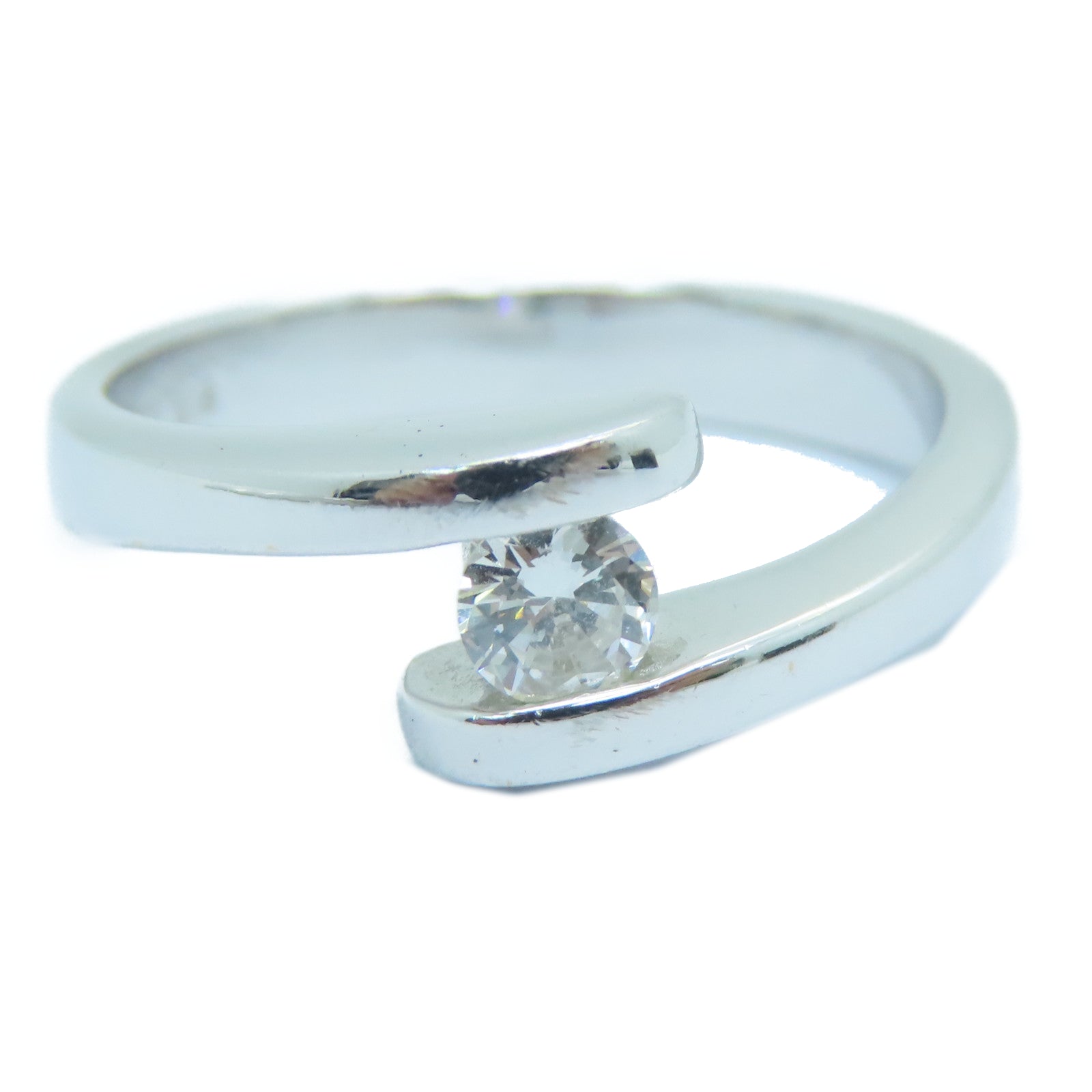 JEWELRY 【激减优惠】18K白金Diamond Ring钻石戒指US#6