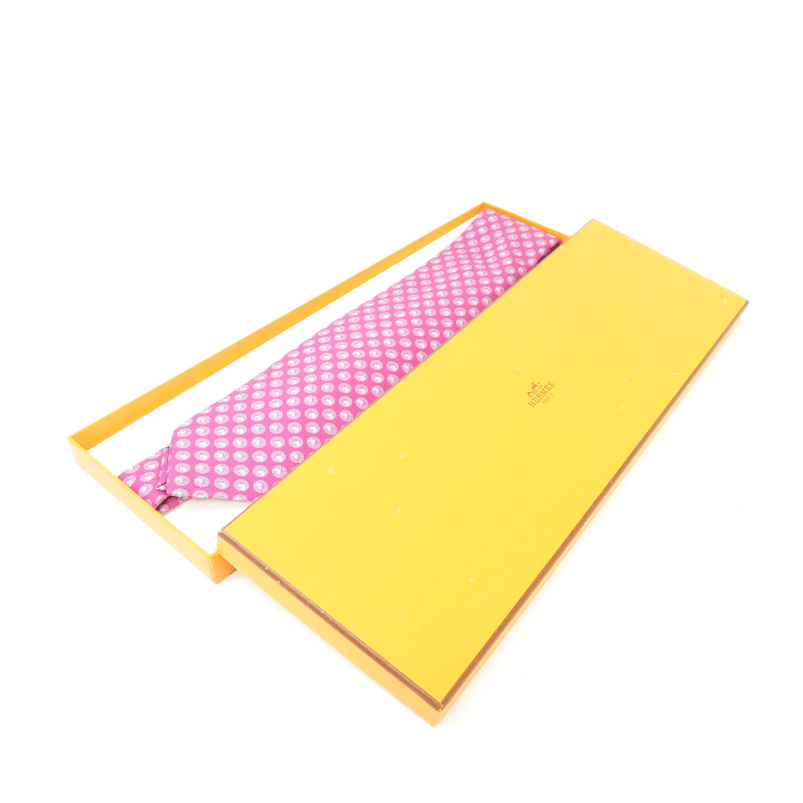 HERMES 絲質Tie領帶紫色