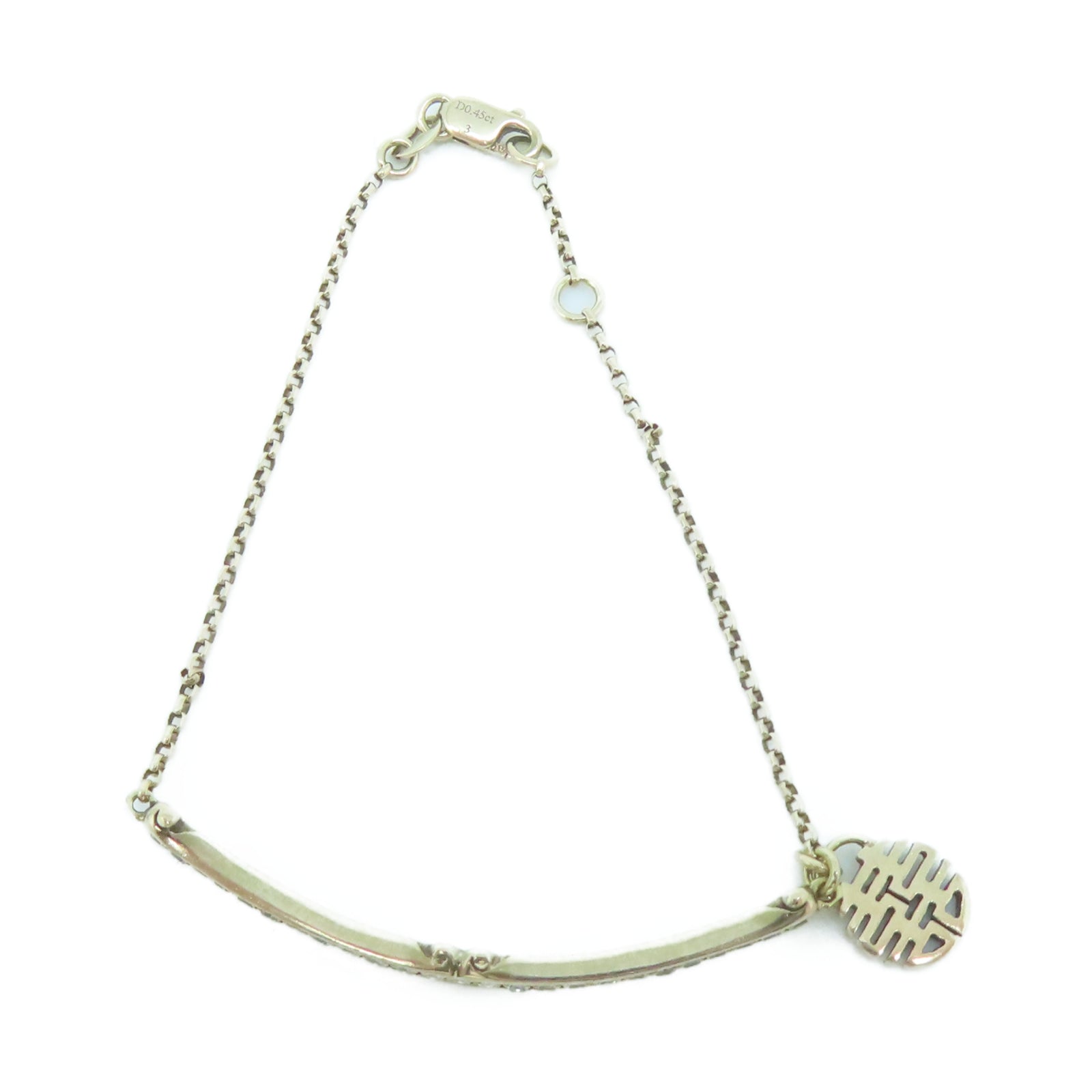 JEWELRY 18K黃金Bracelet 0.45ct鑽石手鏈