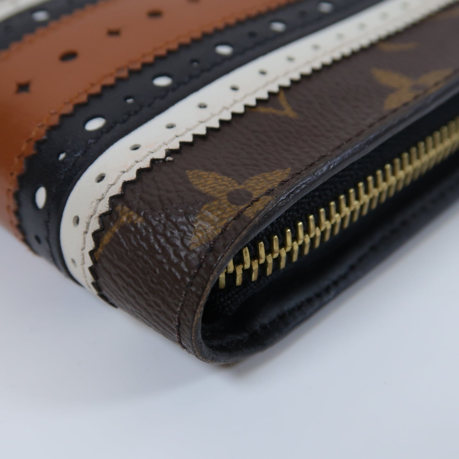 LOUIS VUITTON Monogram Zippy Steamer Long Wallet金扣長錢包啡色