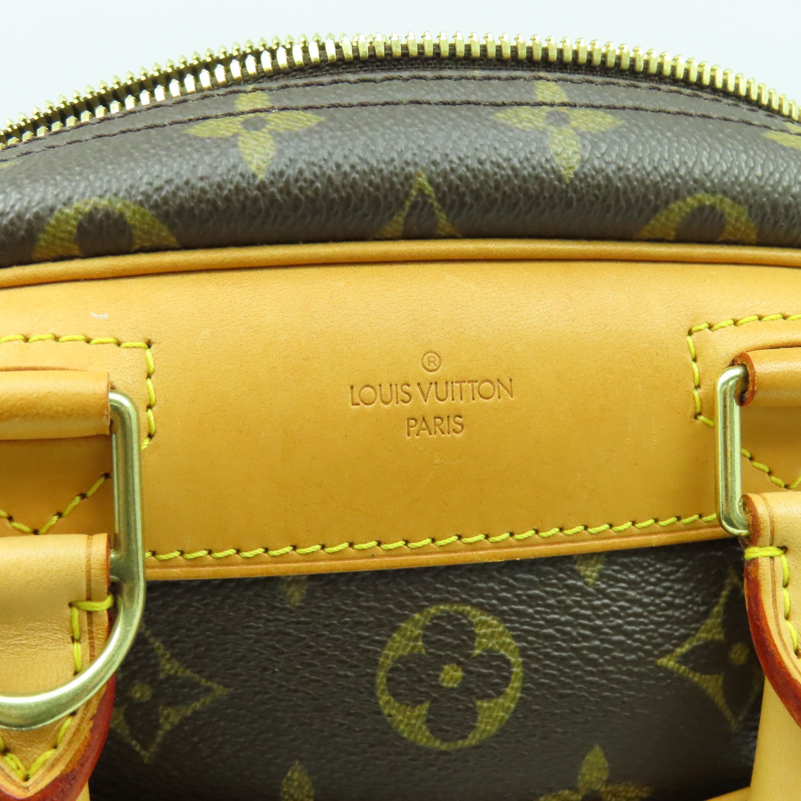 LOUIS VUITTON Monogram Trouville PM金扣手挽袋啡色