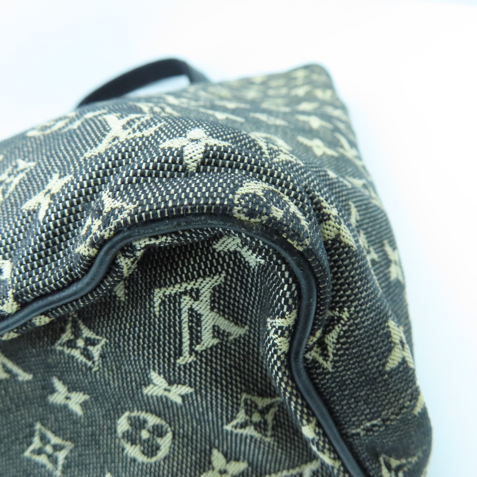 LOUIS VUITTON Monogram Mini Lucille GM金扣手挽袋黑色