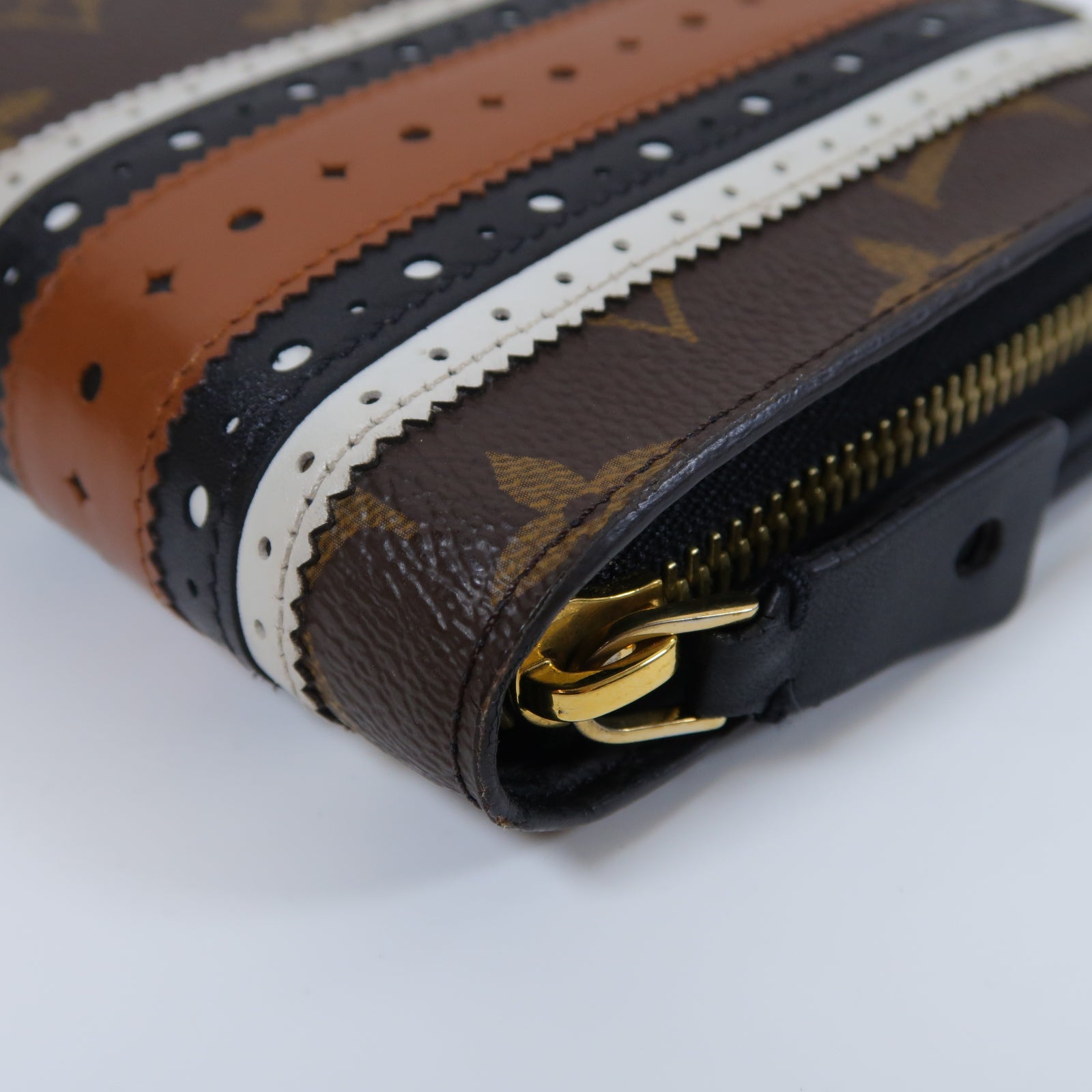 LOUIS VUITTON Monogram Zippy Steamer Long Wallet金扣長錢包啡色