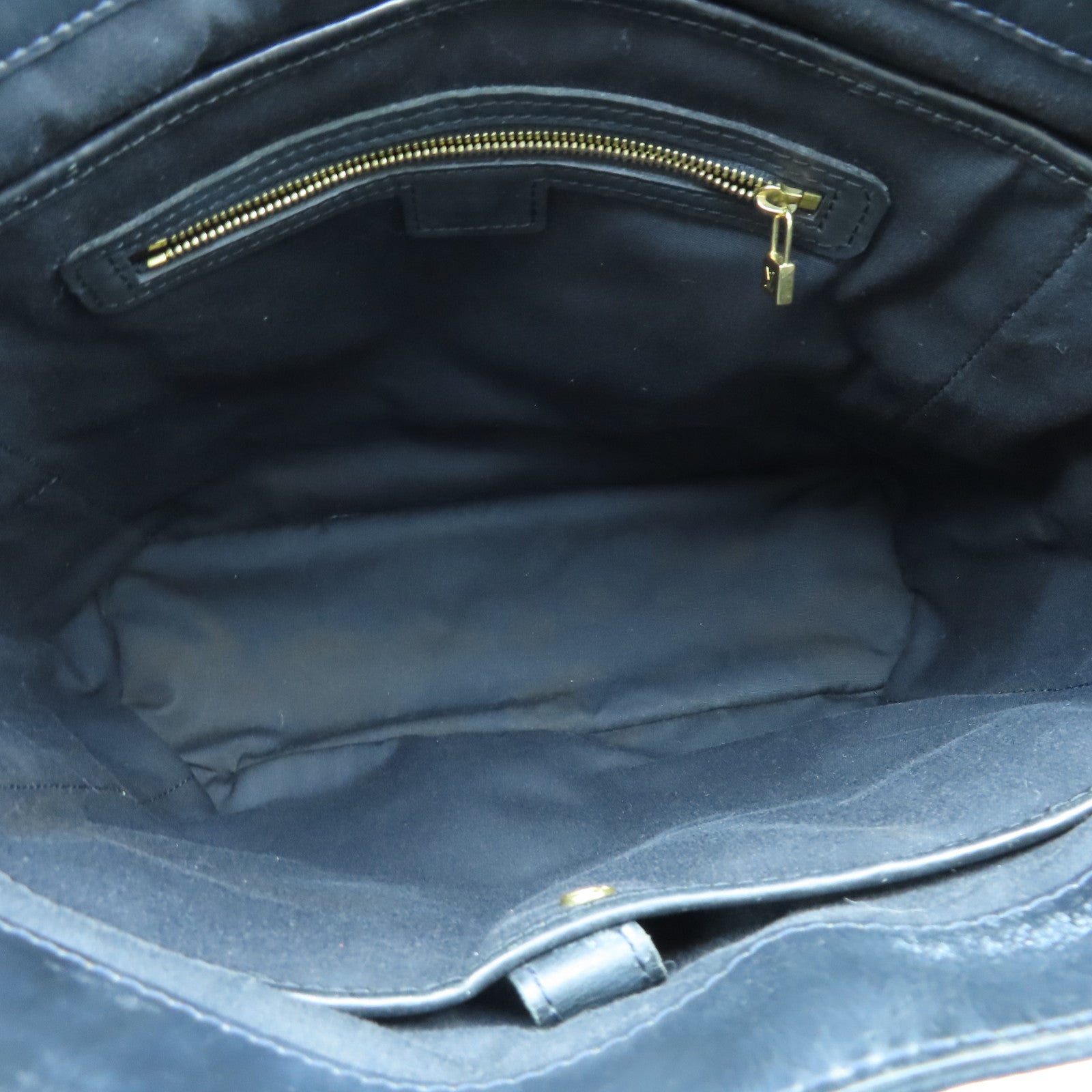 LOUIS VUITTON Monogram Mini Lucille GM金扣手挽袋黑色