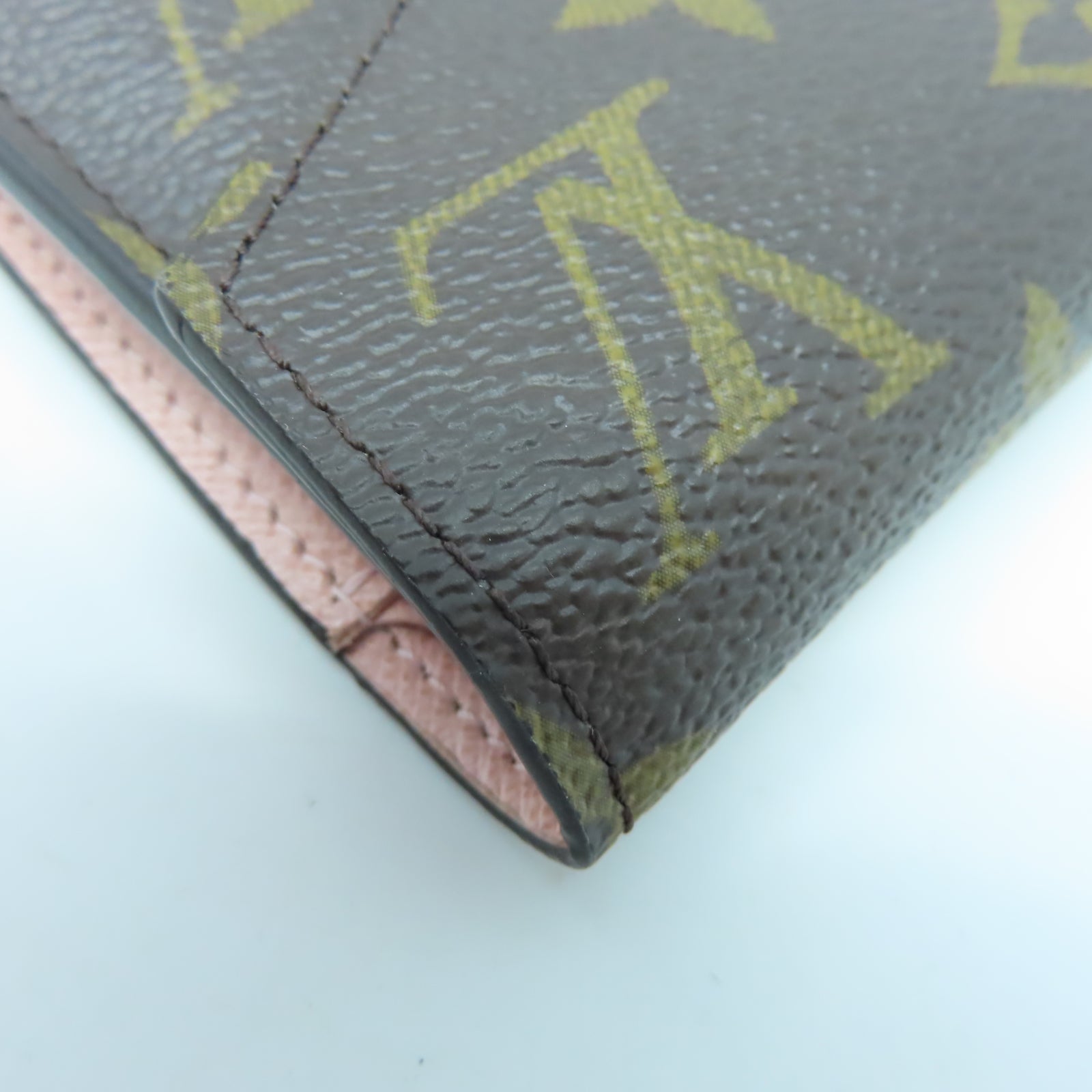 LOUIS VUITTON Monogram Victorine金扣錢包啡色/粉紅色
