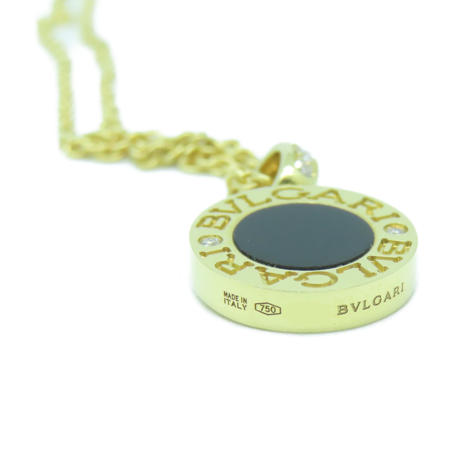 BVLGARI 18K黃金Bvlgari Necklace項鍊黑色/金色