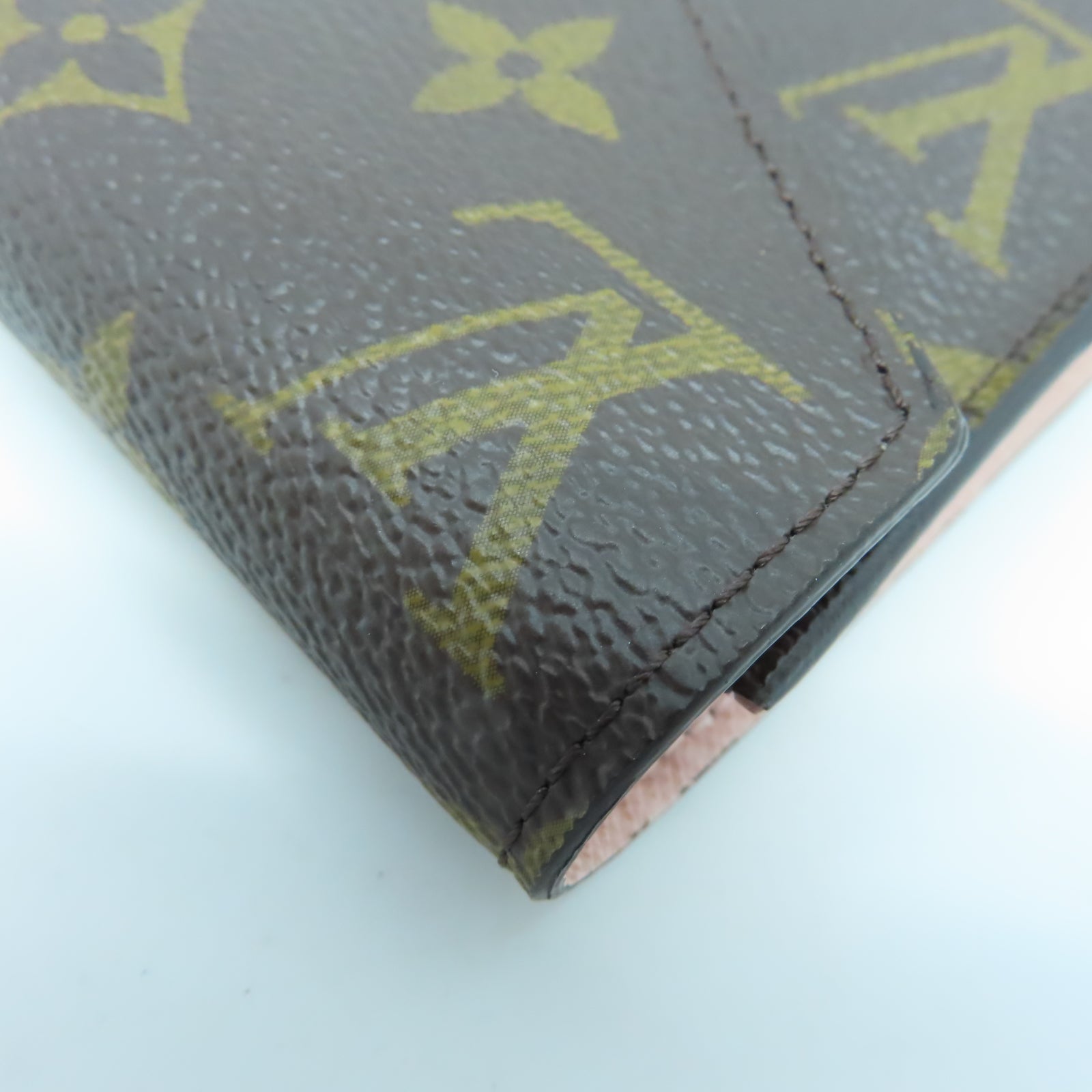 LOUIS VUITTON Monogram Victorine金扣錢包啡色/粉紅色