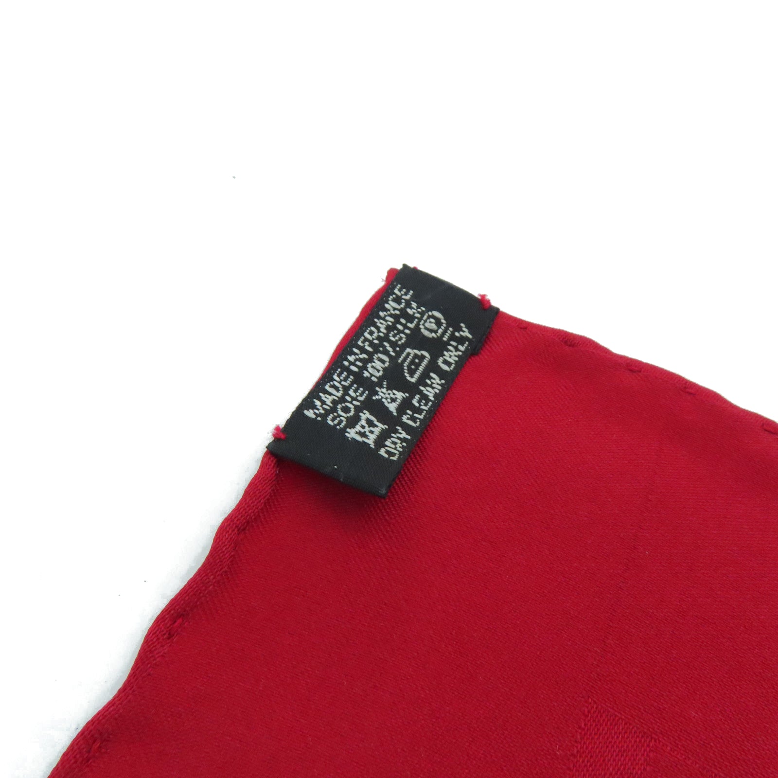 HERMES [sharp discount] silk 40x40cm silk scarf red
