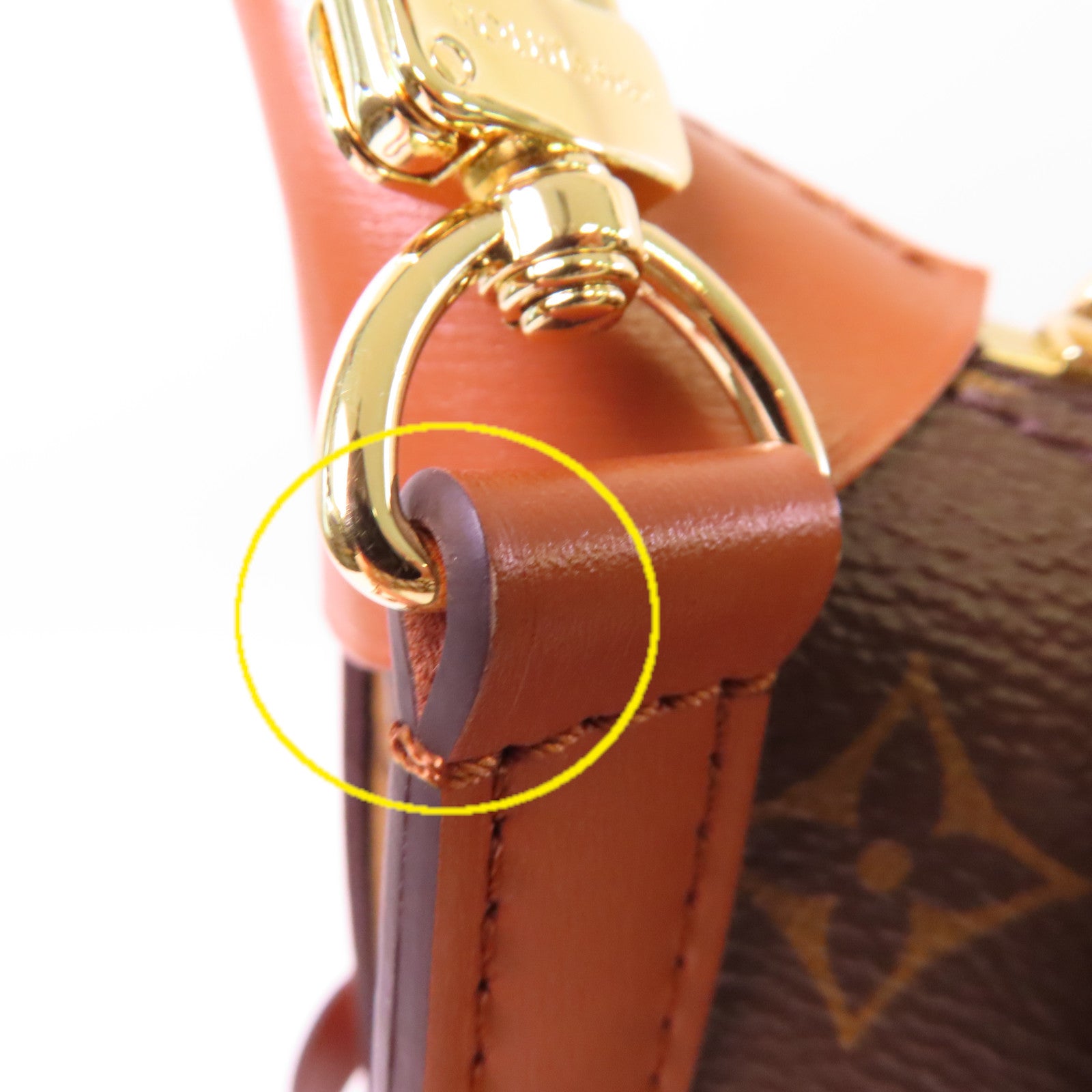 LOUIS VUITTON Monogram Loop Hobo Shoulder Bag金扣肩背袋啡色