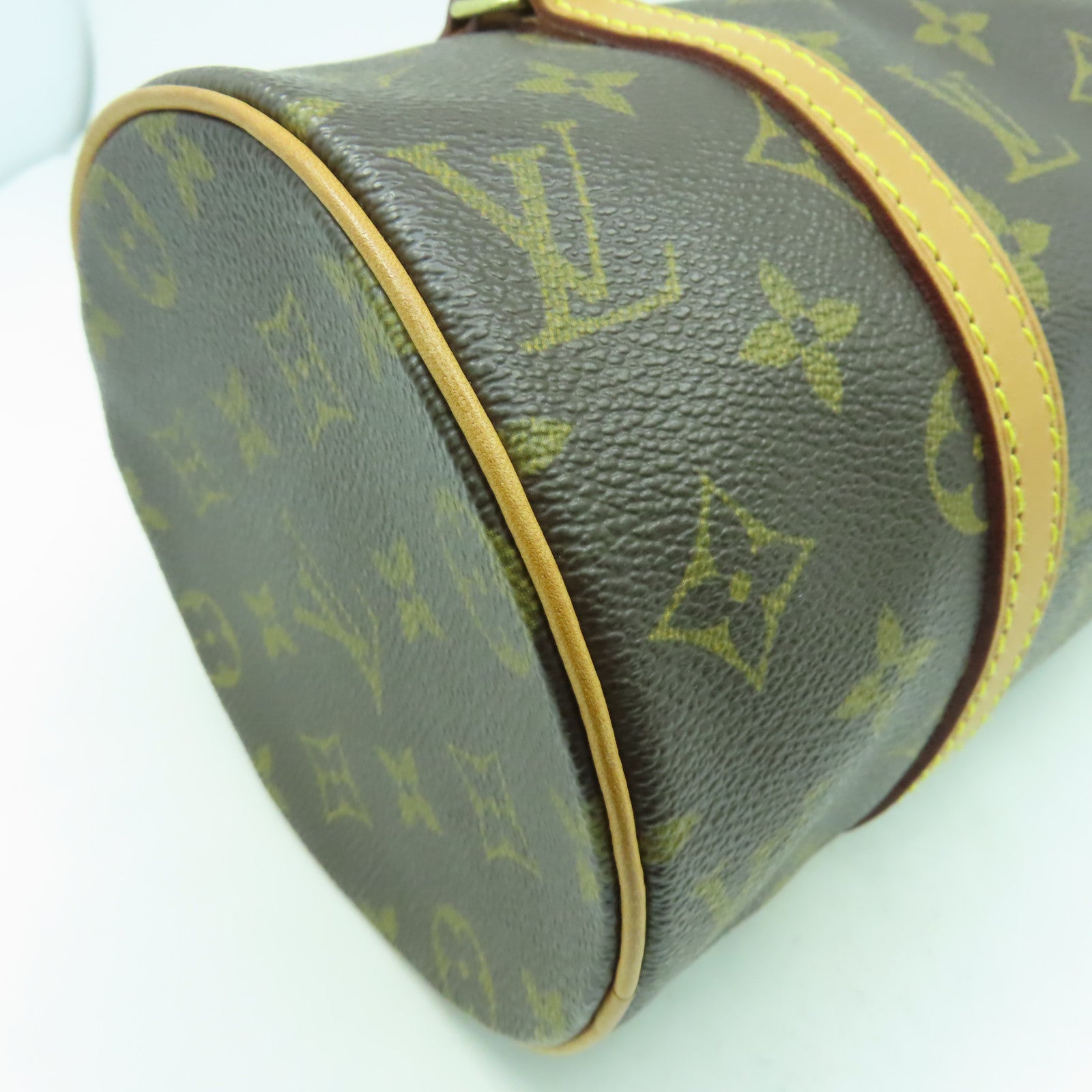 LOUIS VUITTON Monogram Papillon PM金扣肩背袋啡色