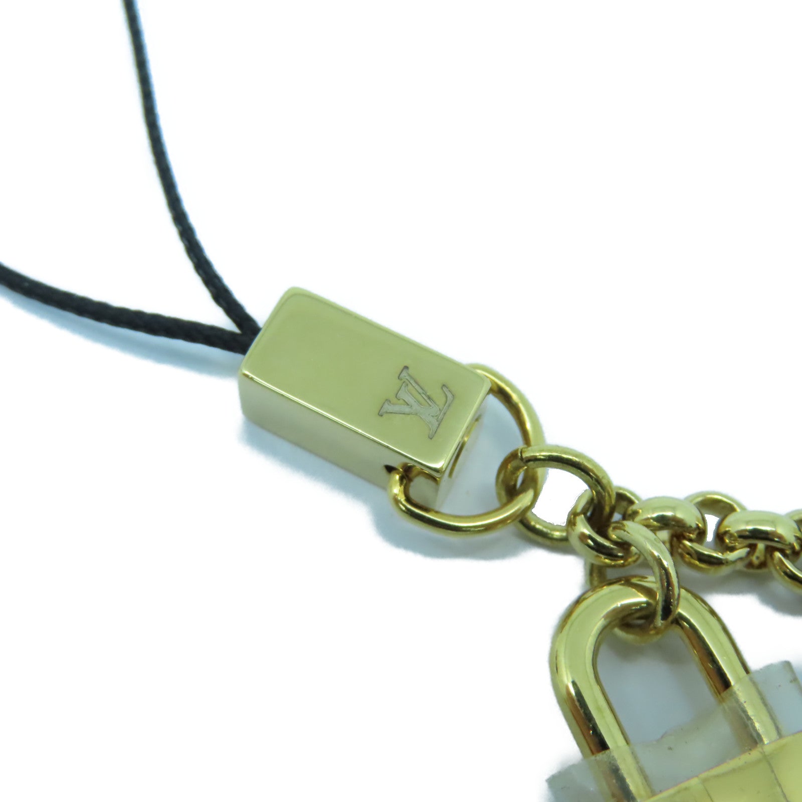 LOUIS VUITTON PVC/金屬Phone Charm電話繩金色/彩色
