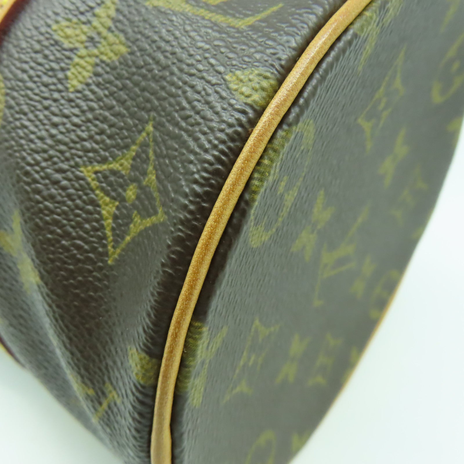 LOUIS VUITTON Monogram Papillon PM金扣肩背袋啡色