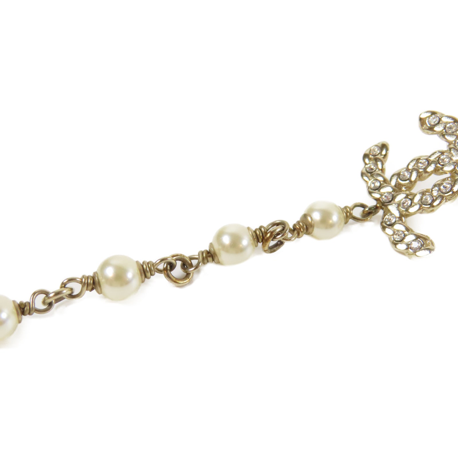 CHANEL 金屬/水晶Earrings耳環金色