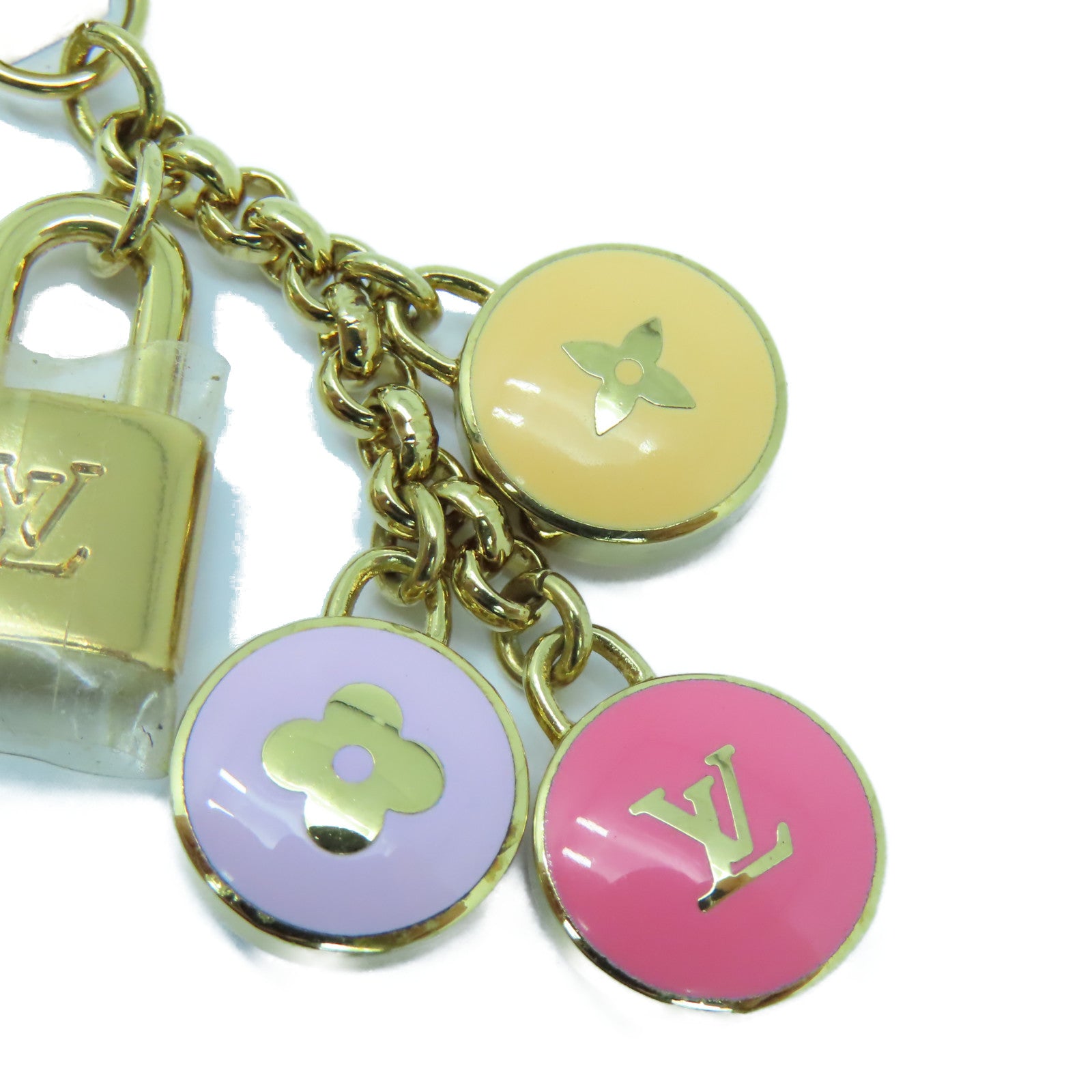 LOUIS VUITTON PVC/金屬Phone Charm電話繩金色/彩色