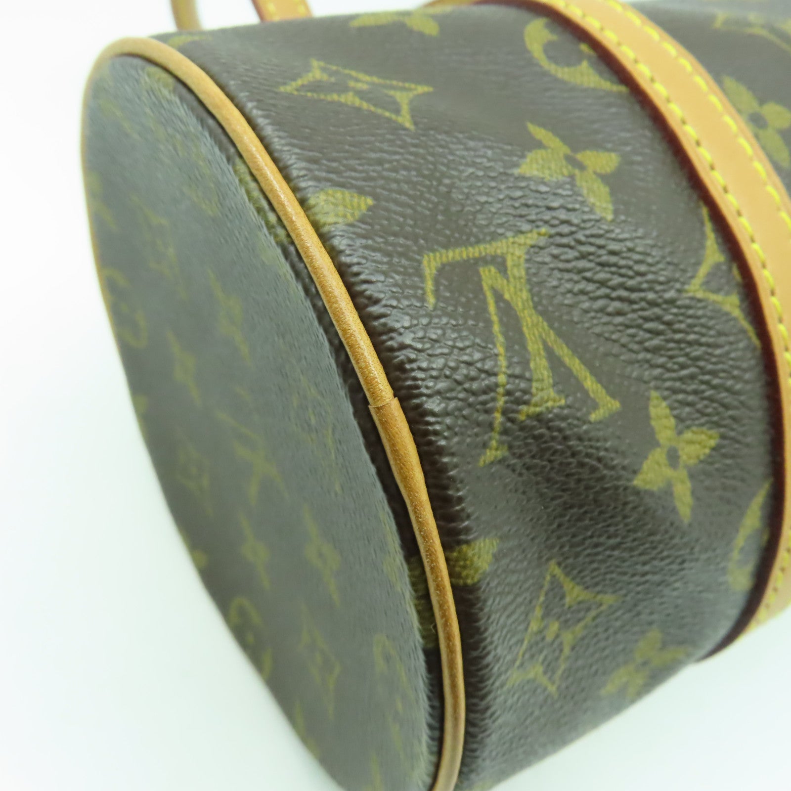 LOUIS VUITTON Monogram Papillon PM金扣肩背袋啡色