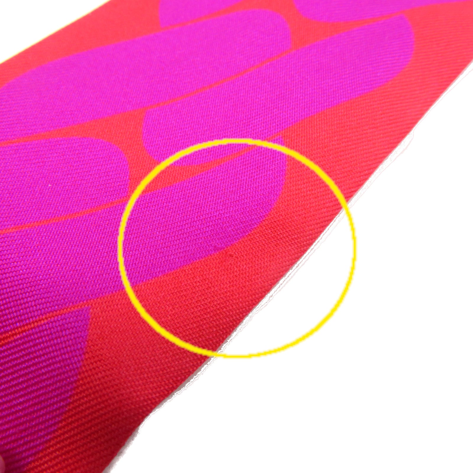 HERMES 【激減優惠】絲質Twilly絲巾紅色/紫色