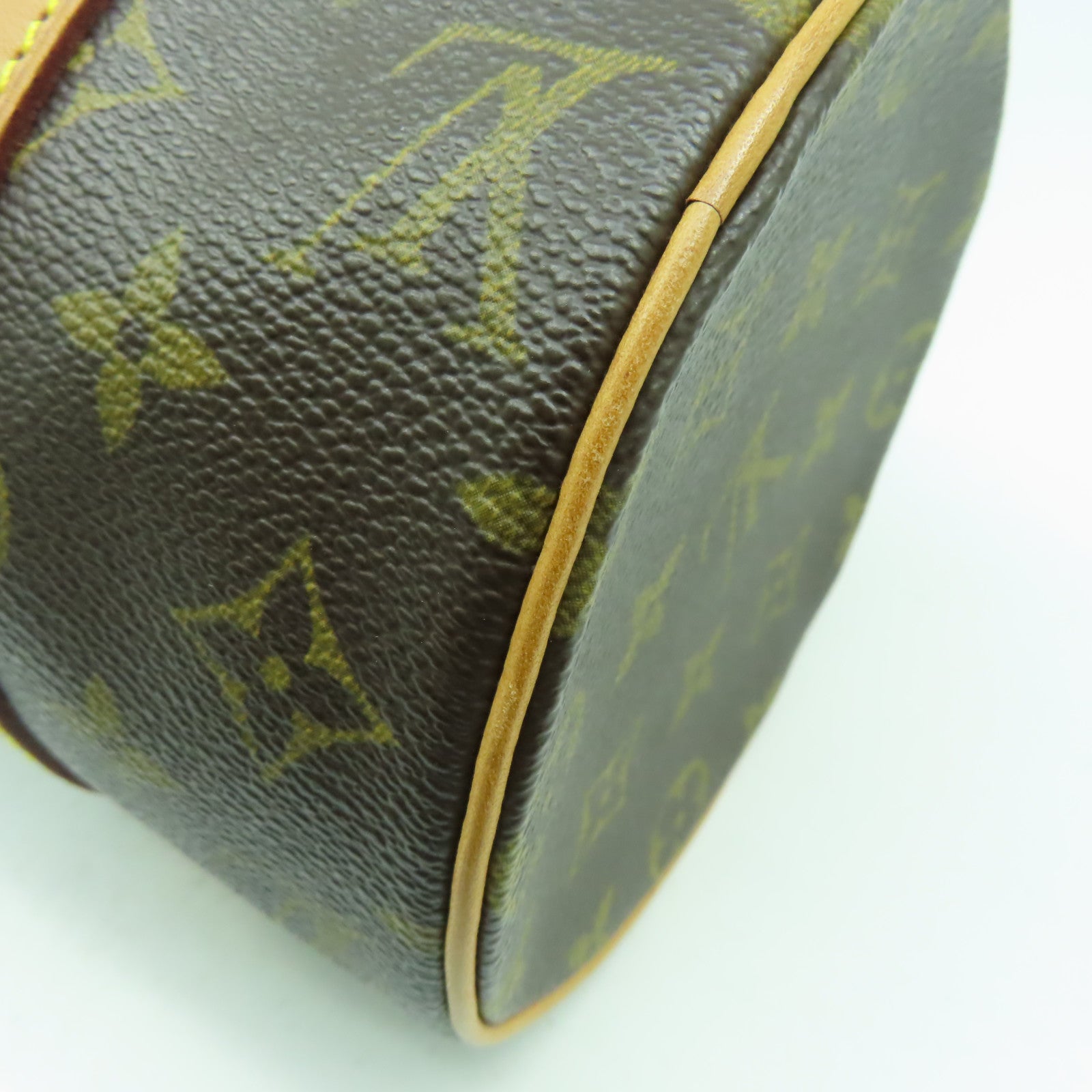 LOUIS VUITTON Monogram Papillon PM金扣肩背袋啡色