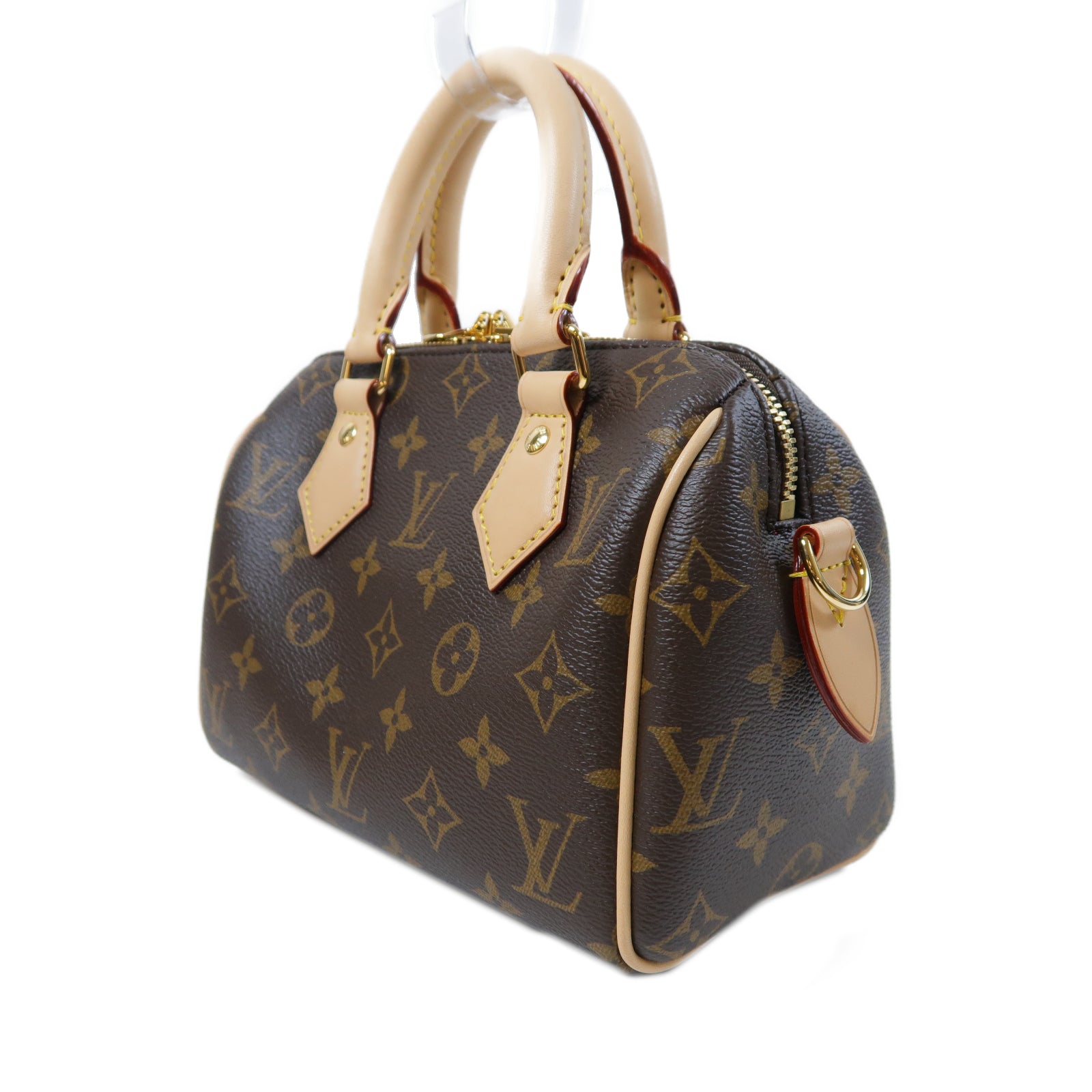 LOUIS VUITTON Monogram Speedy Bandouliere 20金扣手挽肩背兩用袋啡色