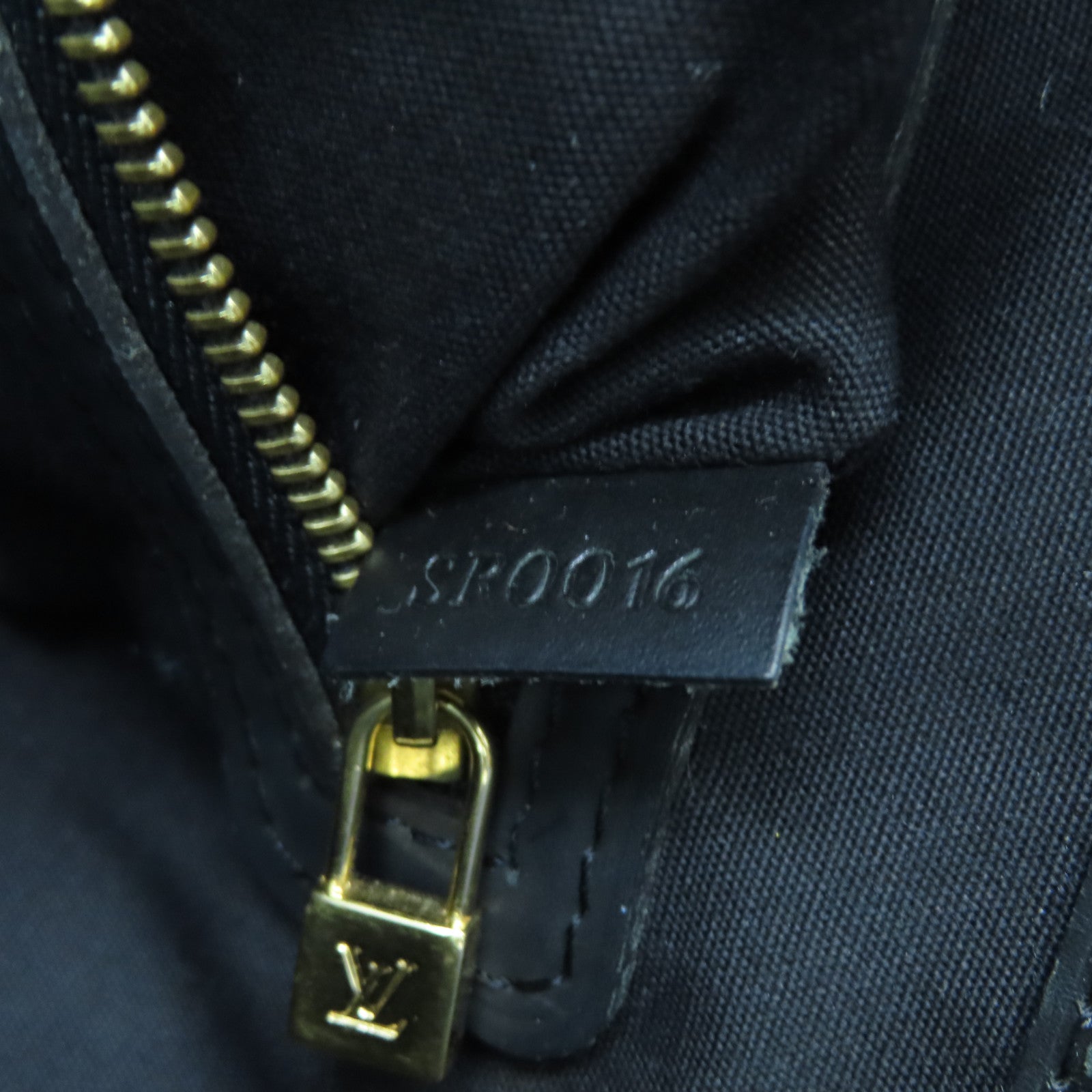 LOUIS VUITTON Monogram Mini Lucille GM金扣手挽袋黑色