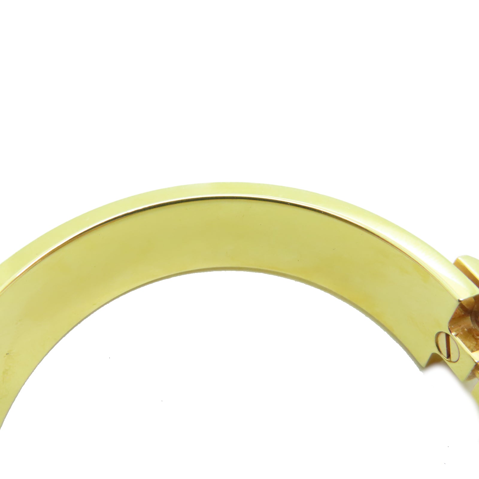 HERMES 金属Clic-Clac H Bracelet紫色/金色
