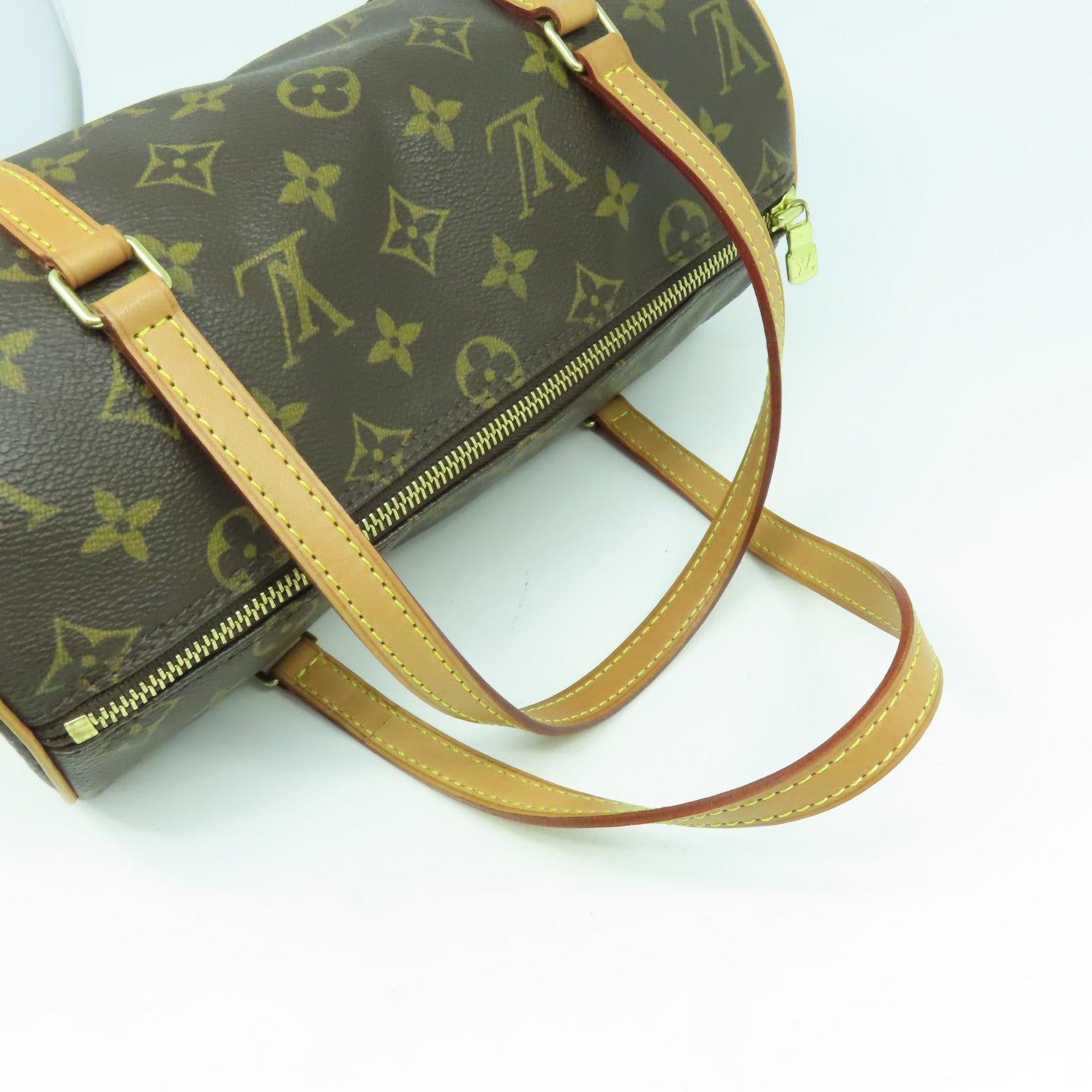 LOUIS VUITTON Monogram Papillon PM金扣肩背袋啡色