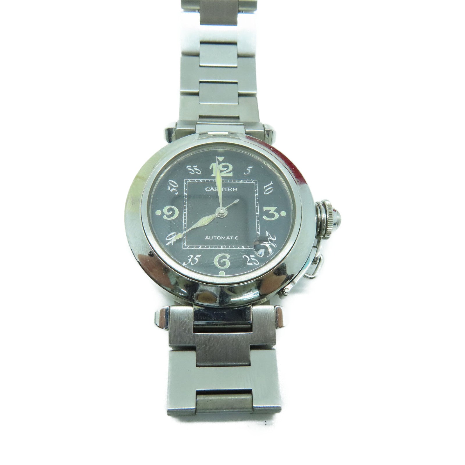CARTIER Pasha C不锈钢手表自动机芯黑色