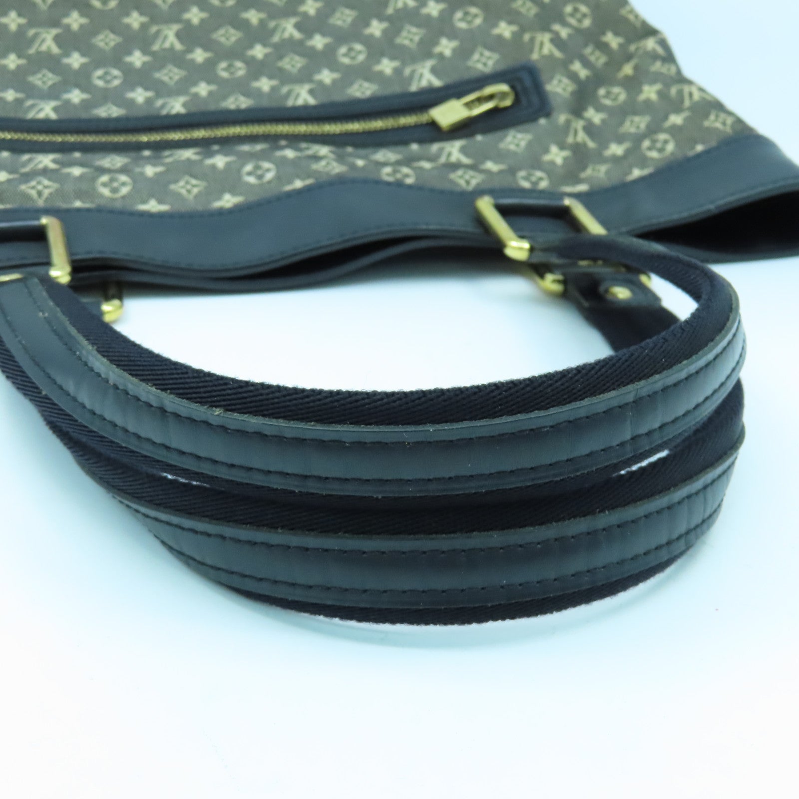 LOUIS VUITTON Monogram Mini Lucille GM金扣手挽袋黑色