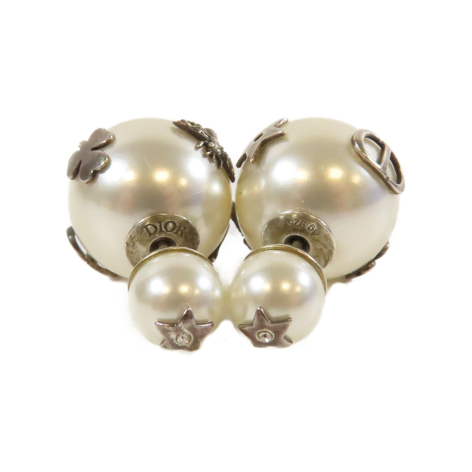 Dior 925純銀Earrings耳環銀色