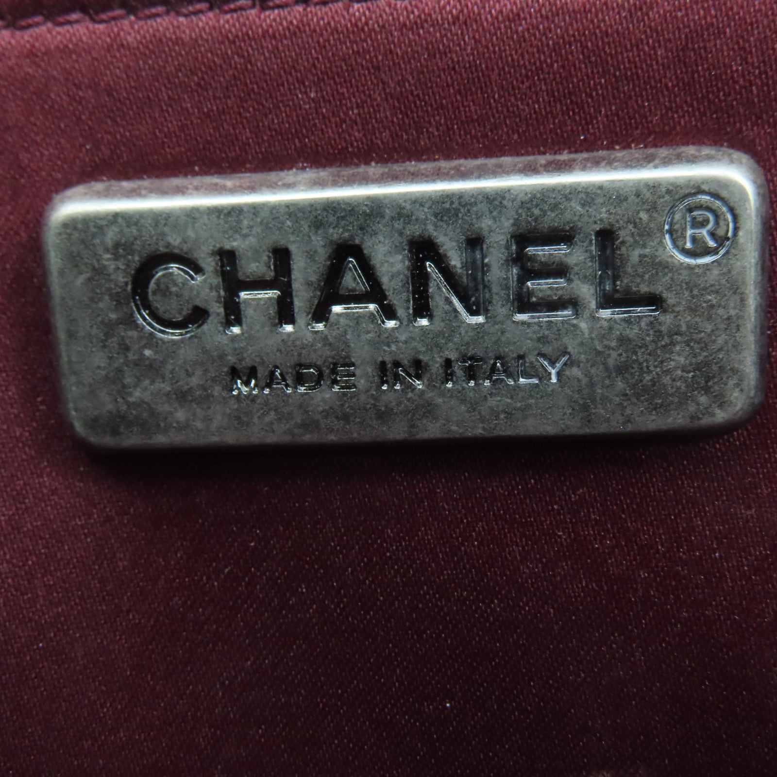 CHANEL 牛皮皮革Chain Shoulder Bag銀扣鏈帶肩背袋銀色黑色