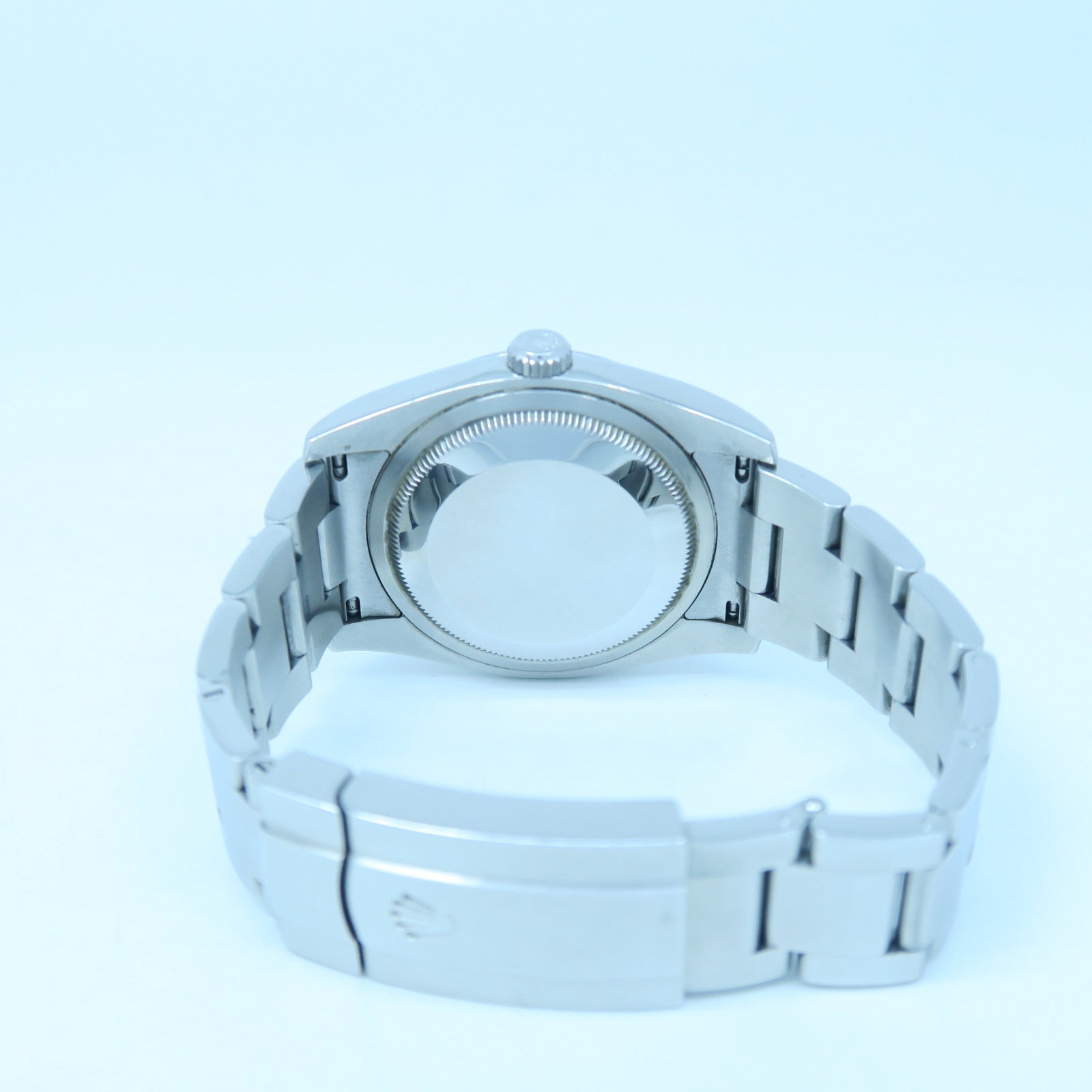 ROLEX Oyster Perpetual Stainless Steel Watch Automatic Movement Purple