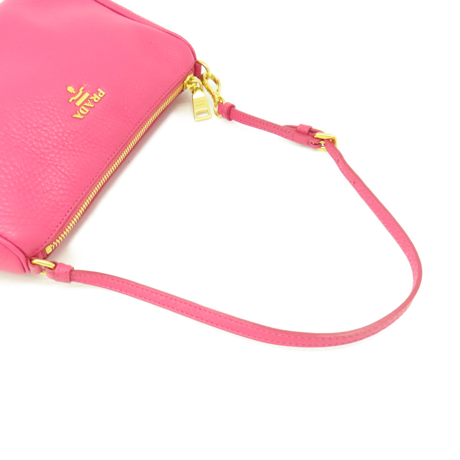 PRADA 牛皮皮革Hand Bag手挽袋粉紅色