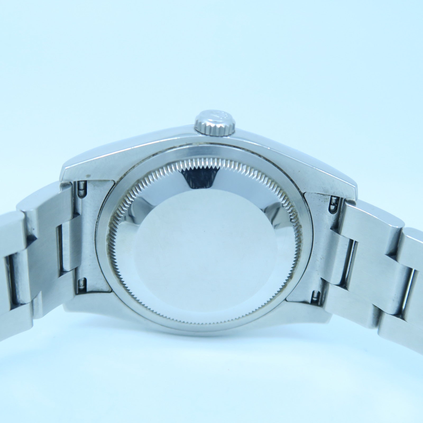 ROLEX Oyster Perpetual Stainless Steel Watch Automatic Movement Purple