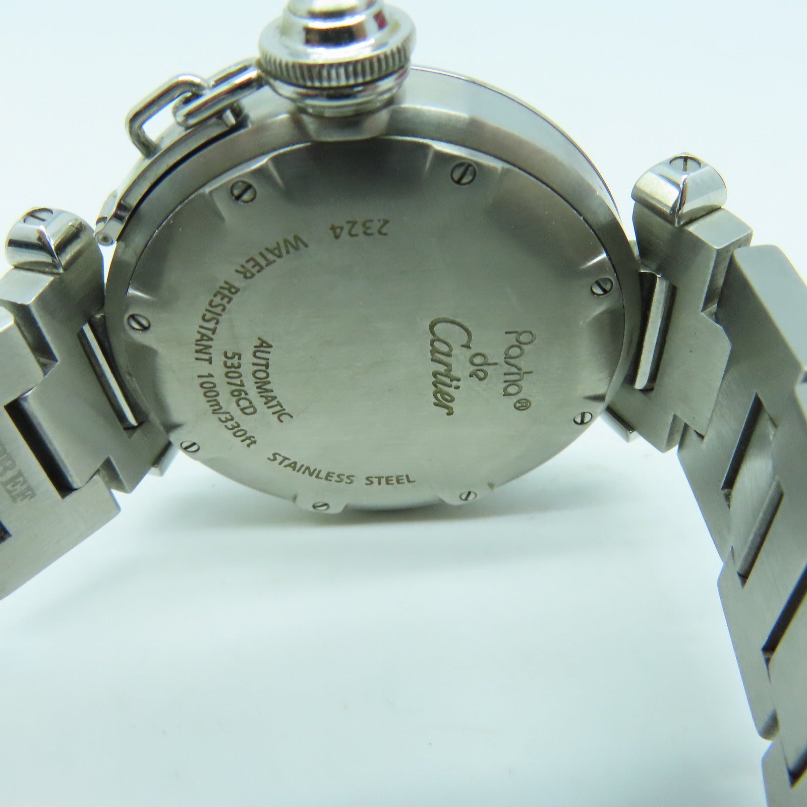 CARTIER Pasha C不锈钢手表自动机芯黑色