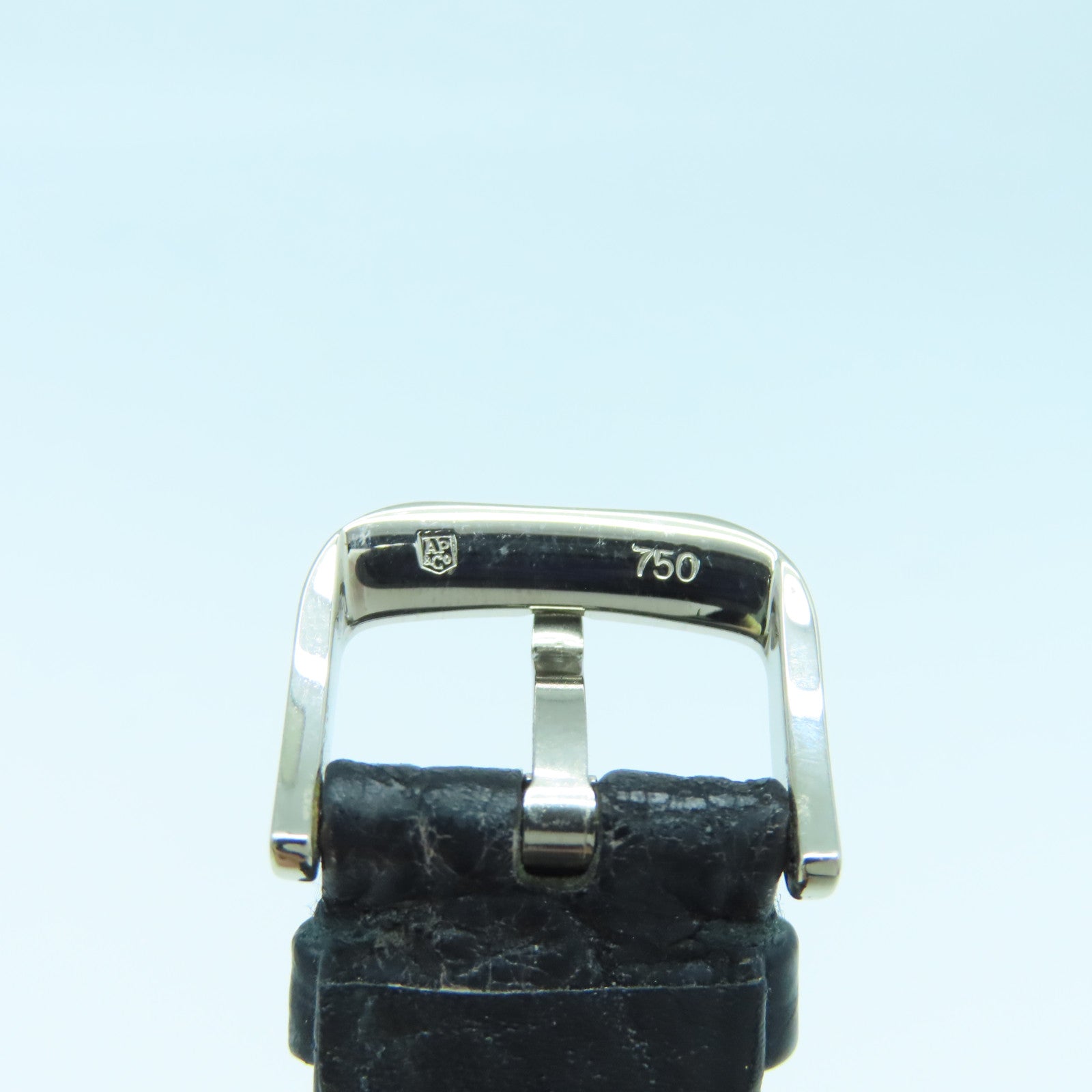 AUDEMARS PIGUET Jules Audemars 18K White Gold/Leather Watch with Manual Movement Blue/Black