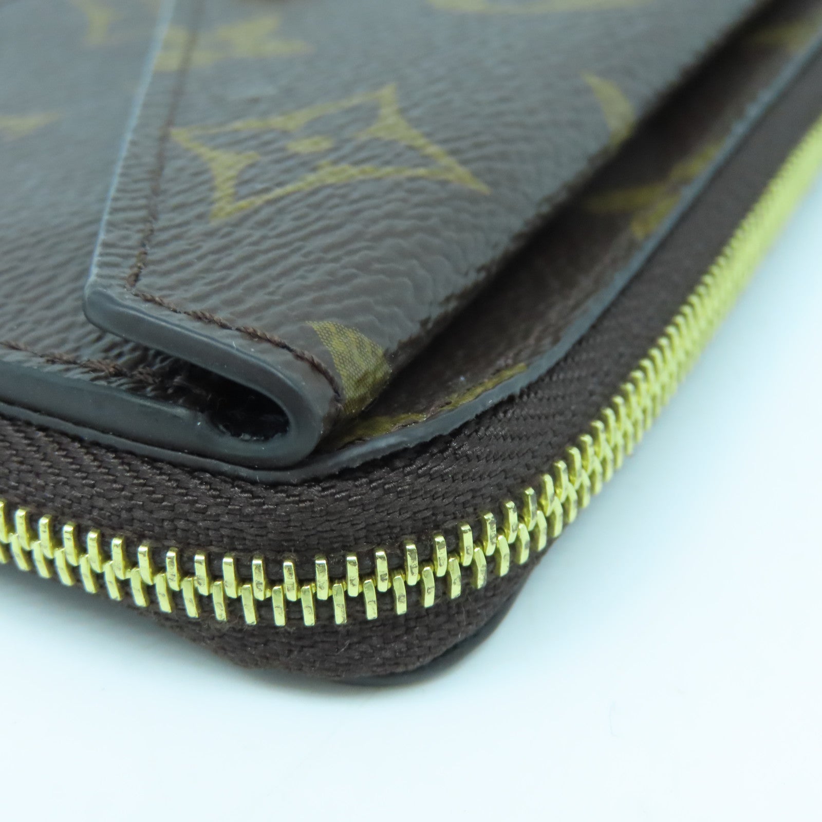 LOUIS VUITTON Monogram Recto Verso金扣卡片套啡色