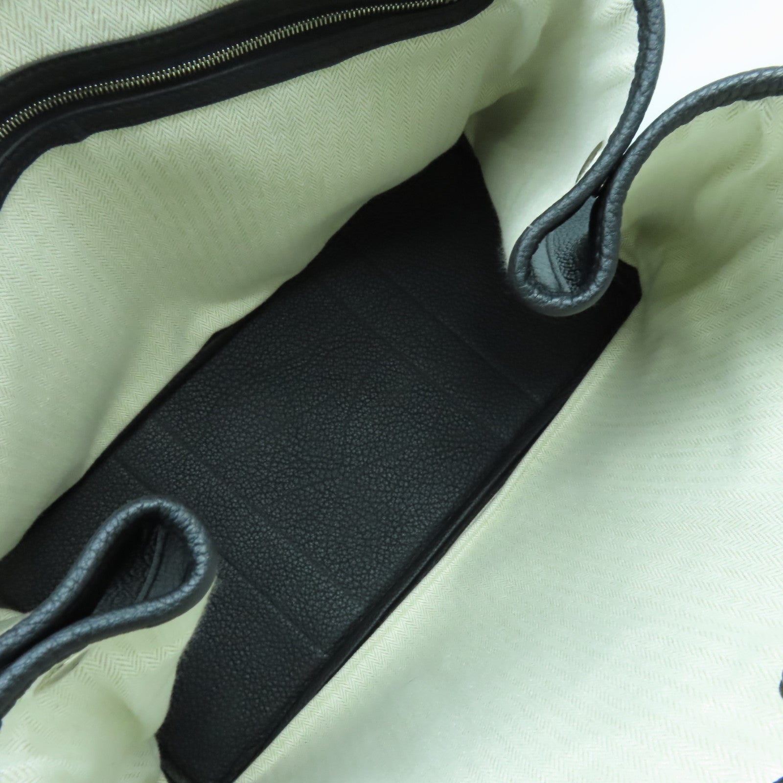 HERMES Country皮革Garden Party PM銀扣手挽袋Noir黑色