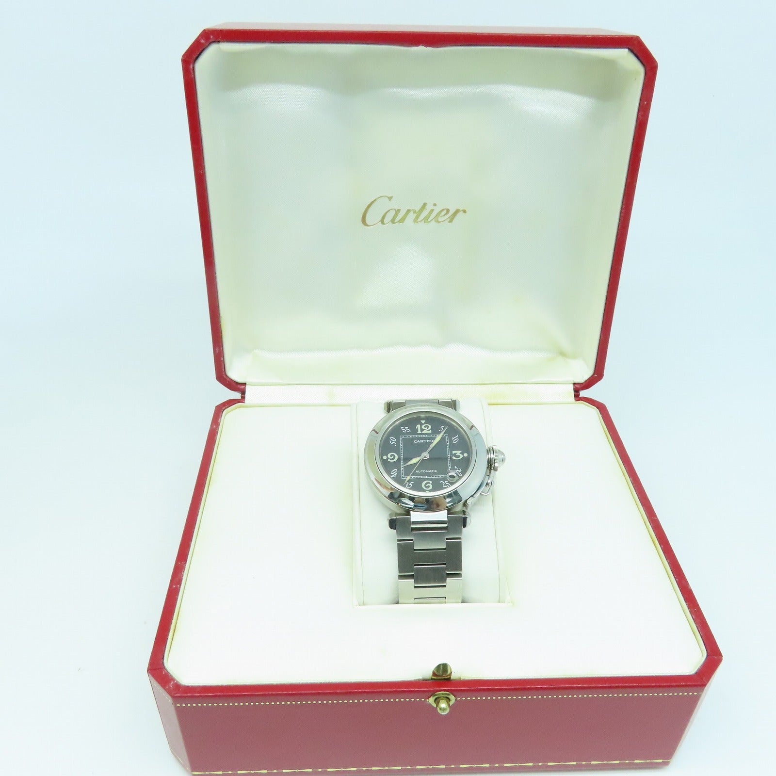 CARTIER Pasha C不锈钢手表自动机芯黑色